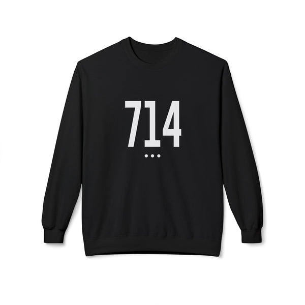 714 White Logo Front Sweatshirt