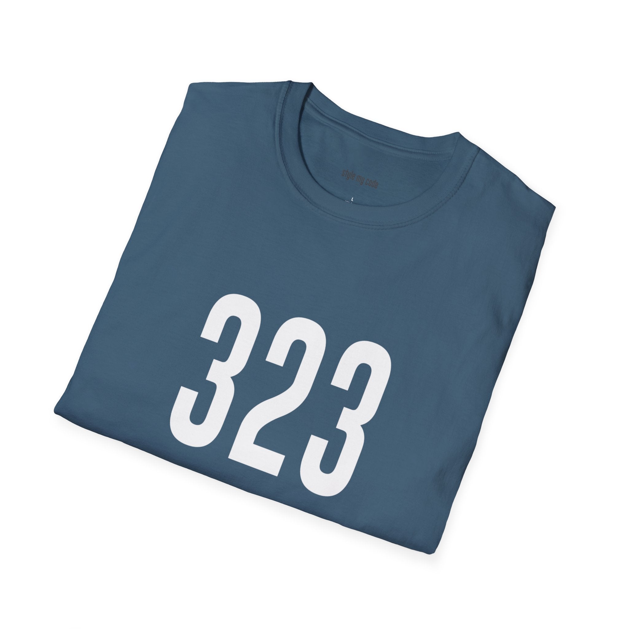 323 White Logo Front T-Shirt