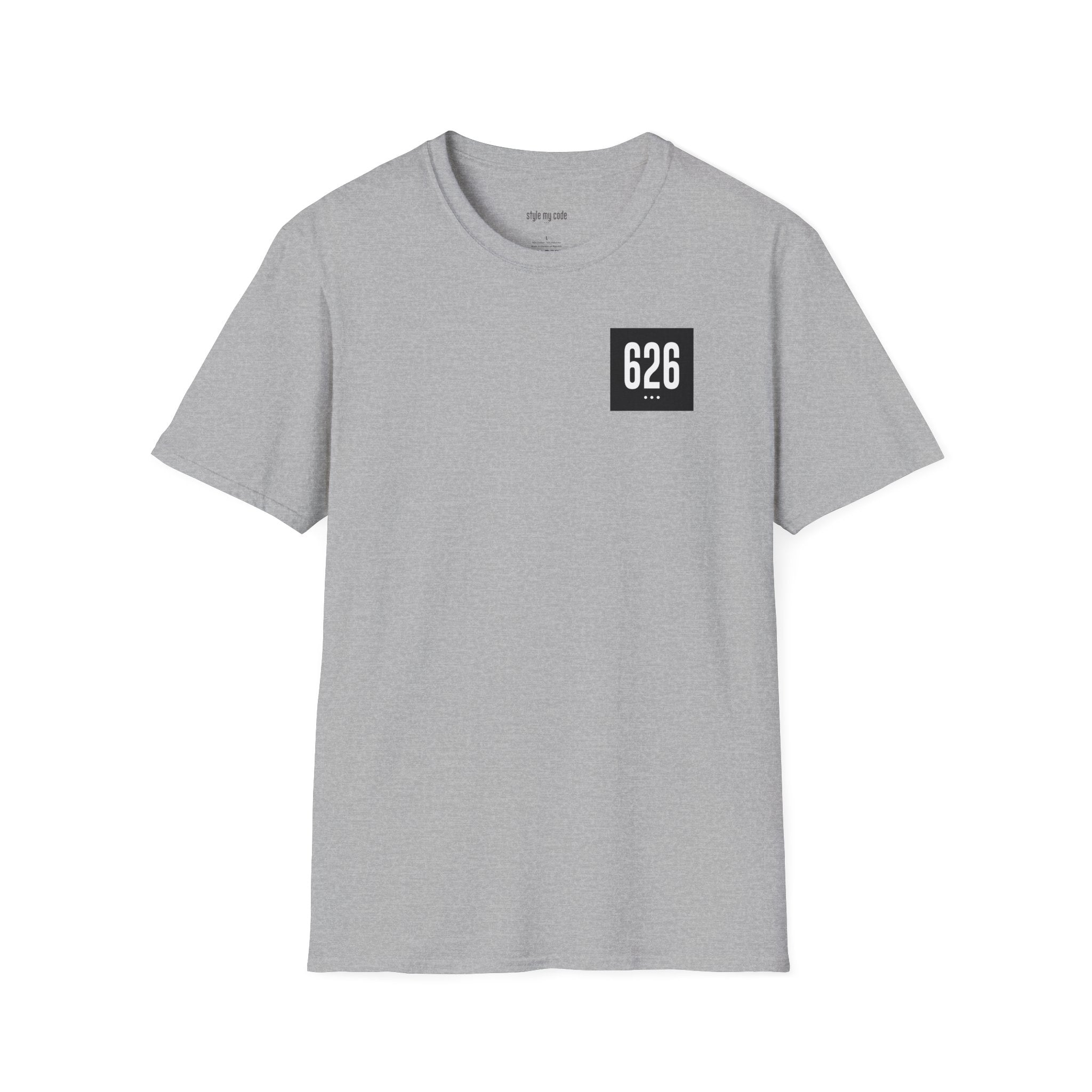 626 White Logo Unisex Softstyle T-Shirt