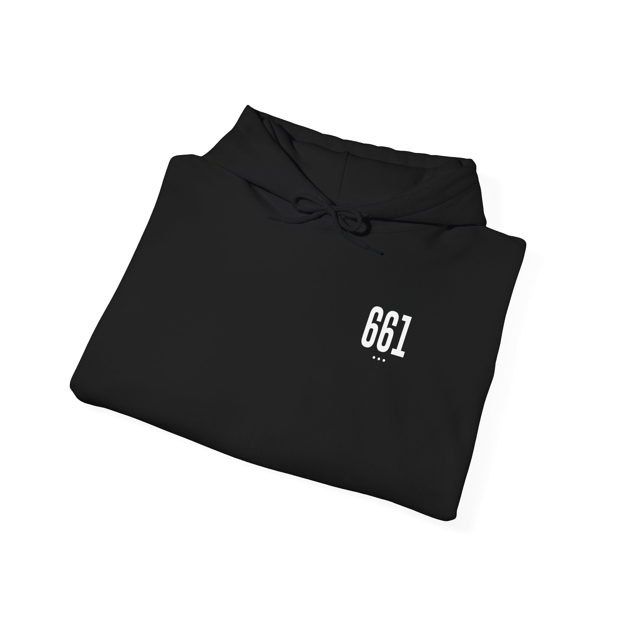 661 White Logo Hoodie