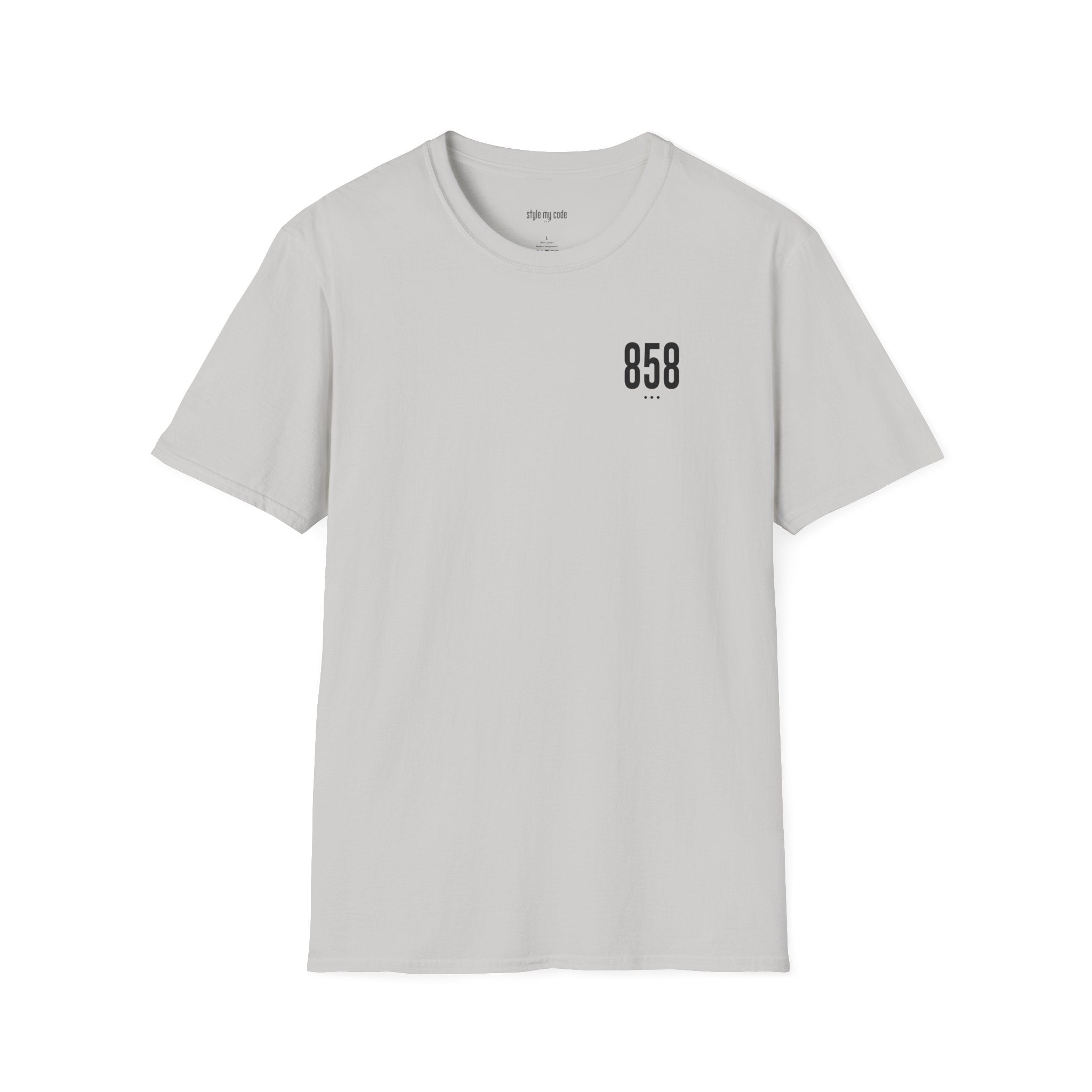 858 Black Logo Unisex Soft-style T-Shirt