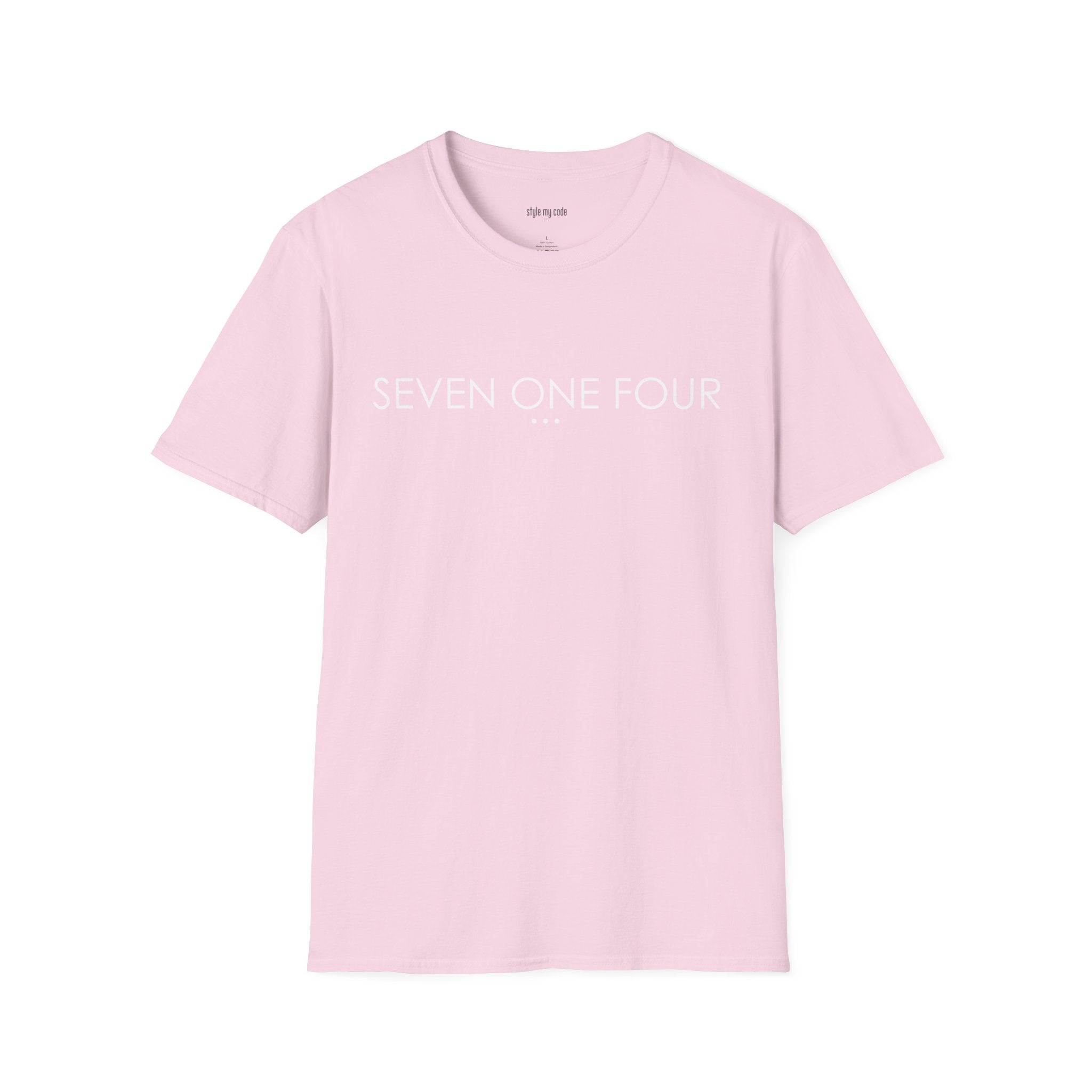 "SEVEN ONE FOUR" Design T-Shirt