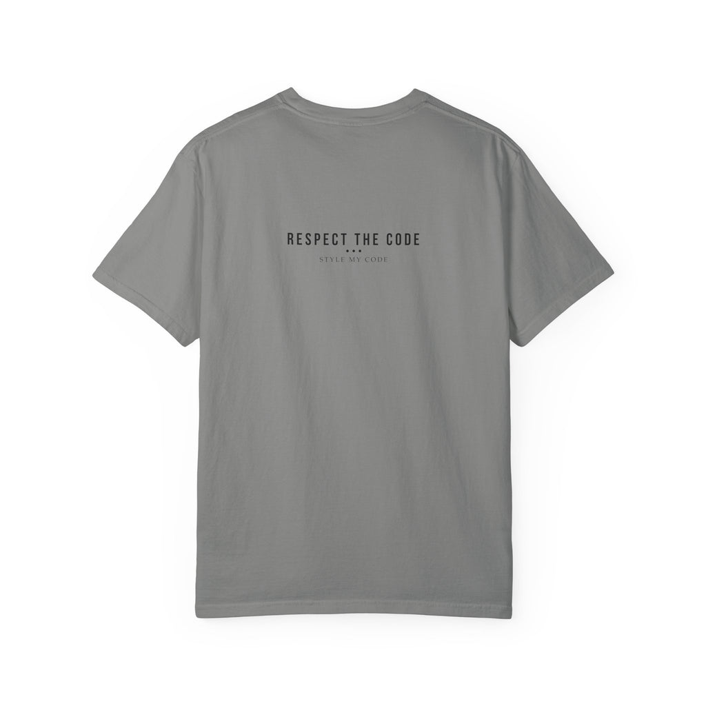 Respect the Code 213 Black and White Graffiti T-Shirt