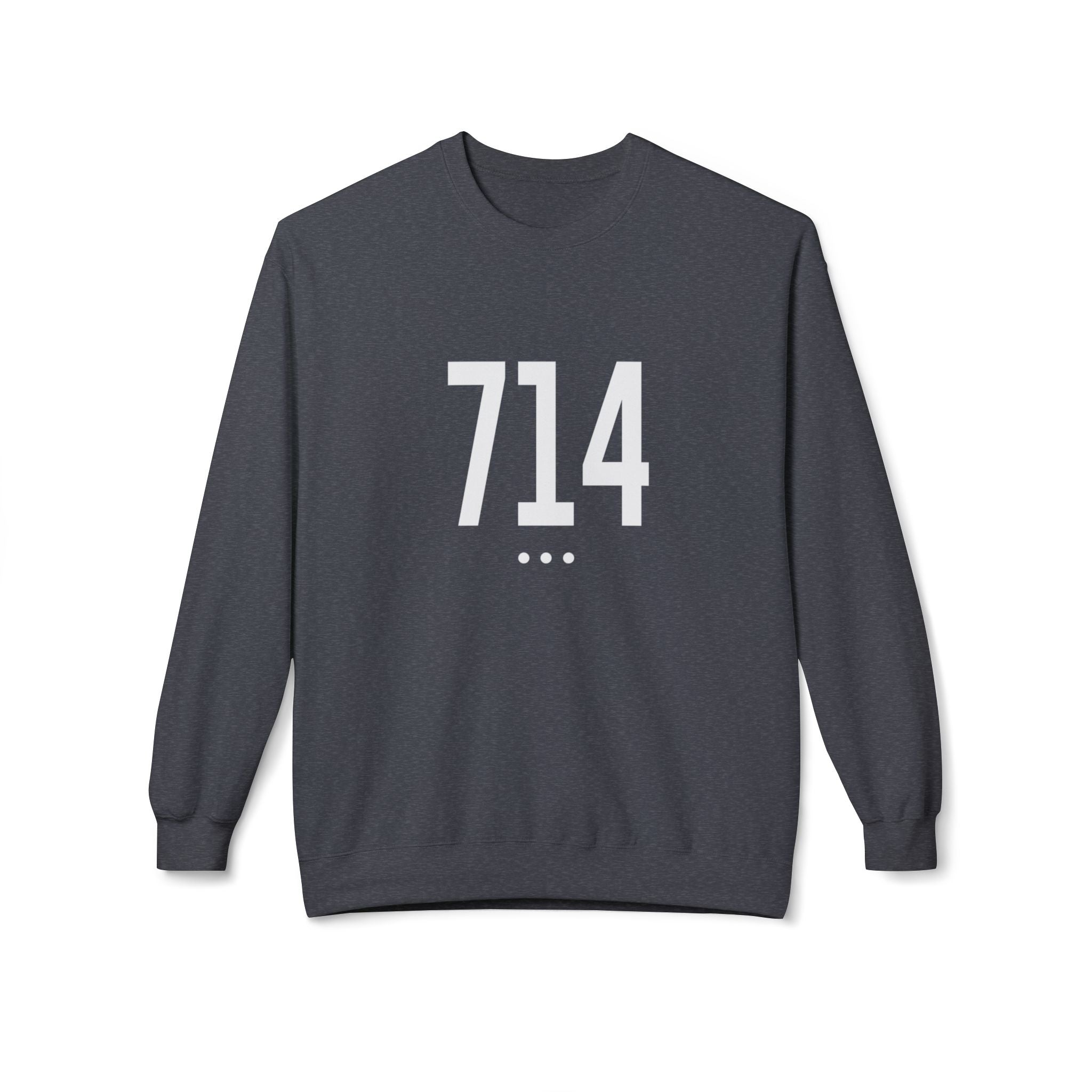 714 White Logo Front Sweatshirt
