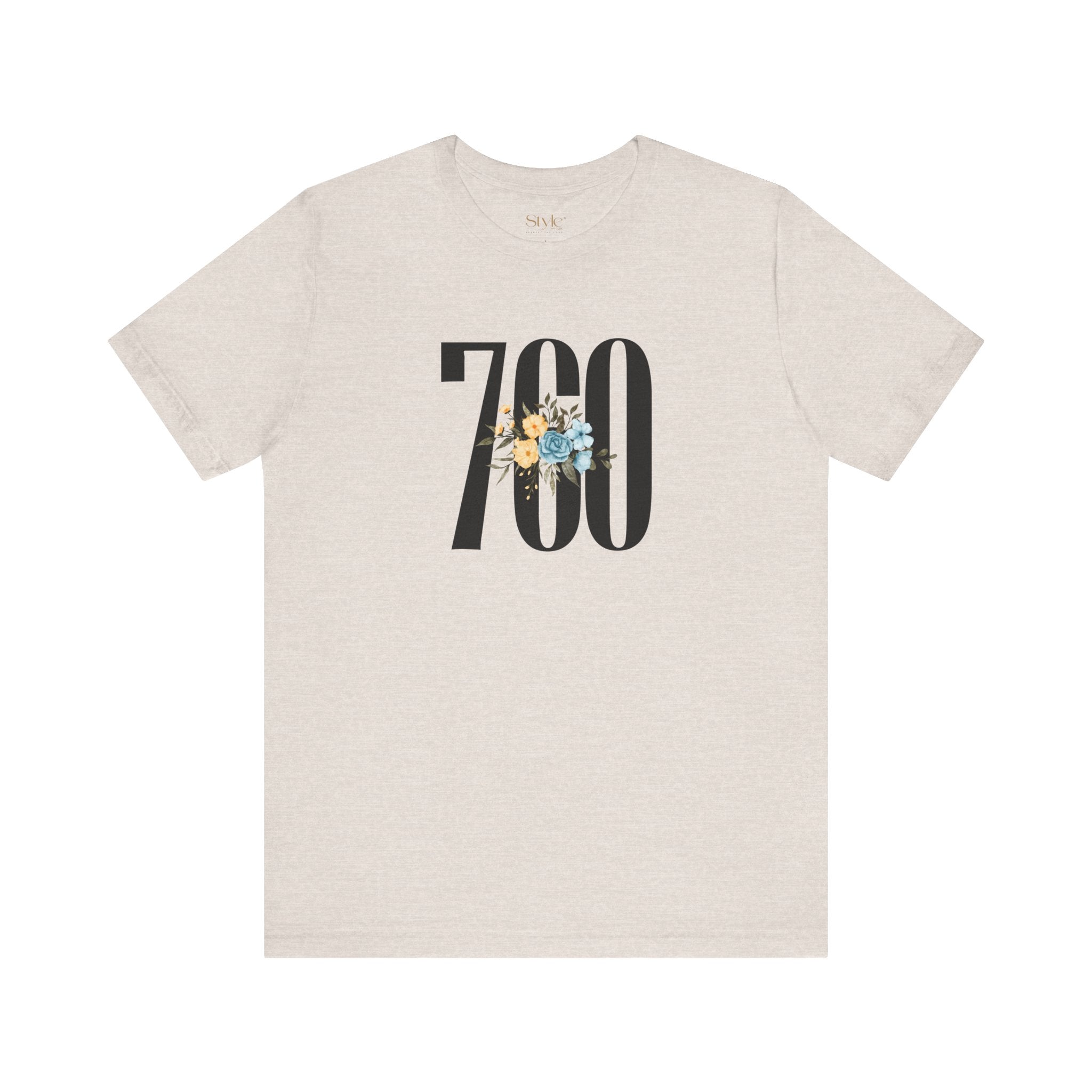 Floral 760 Unisex Tee - Casual, Gift, Birthday, Floral Design, Vintage Style