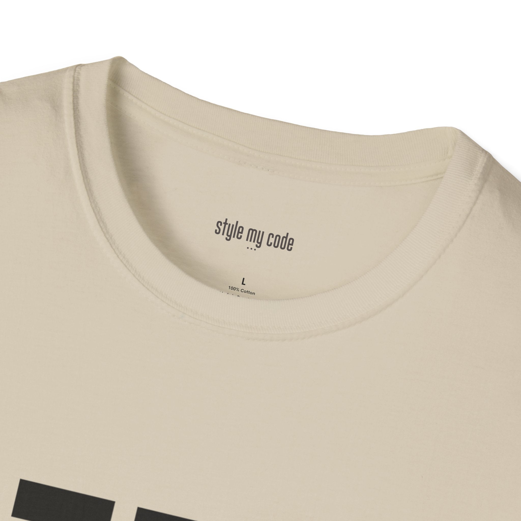 714 Black Logo Front T-Shirt