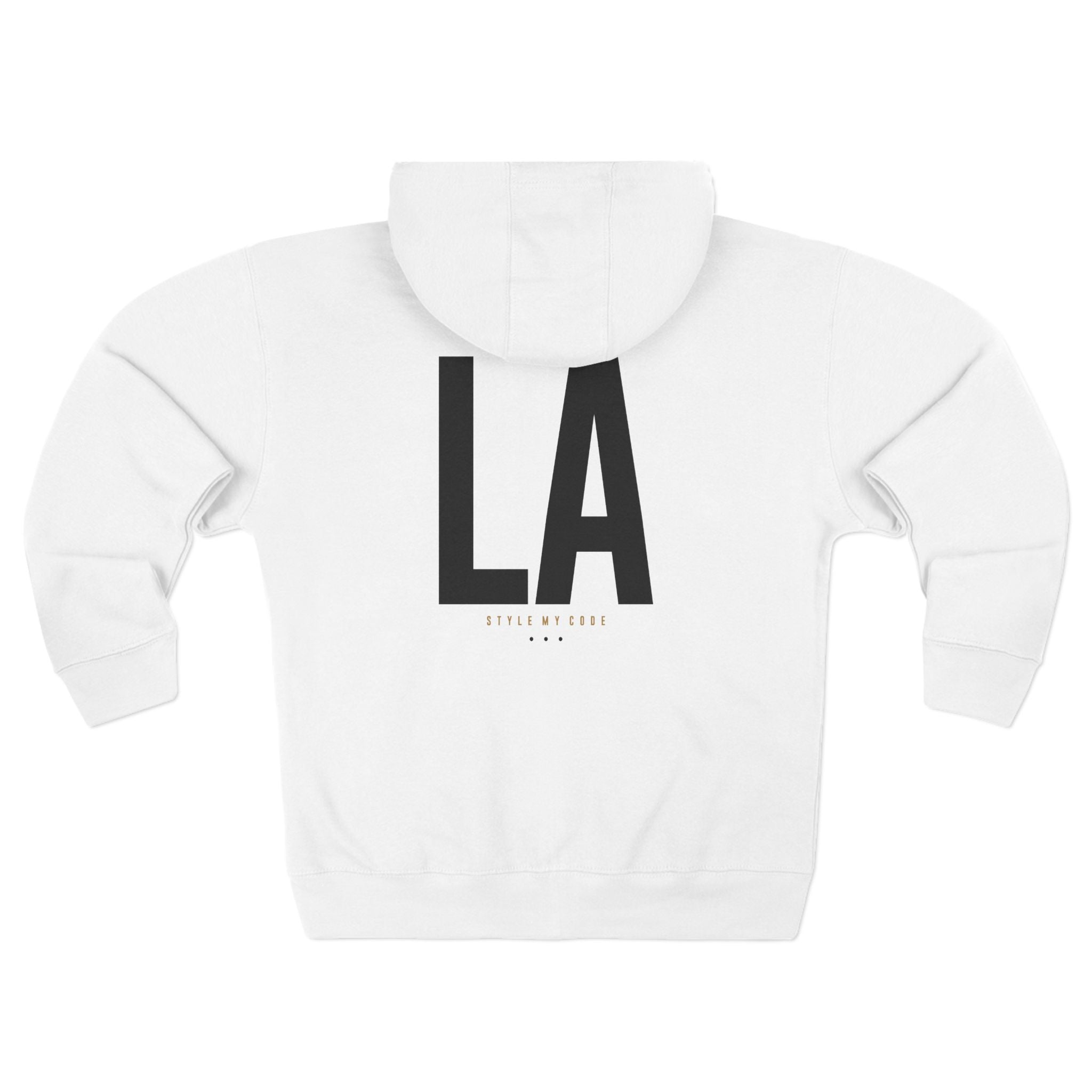 424 LA Street Style Unisex Zip Hoodie, Comfortable Layer, Great for Athleisure, Urban Fashion, Casual Wear