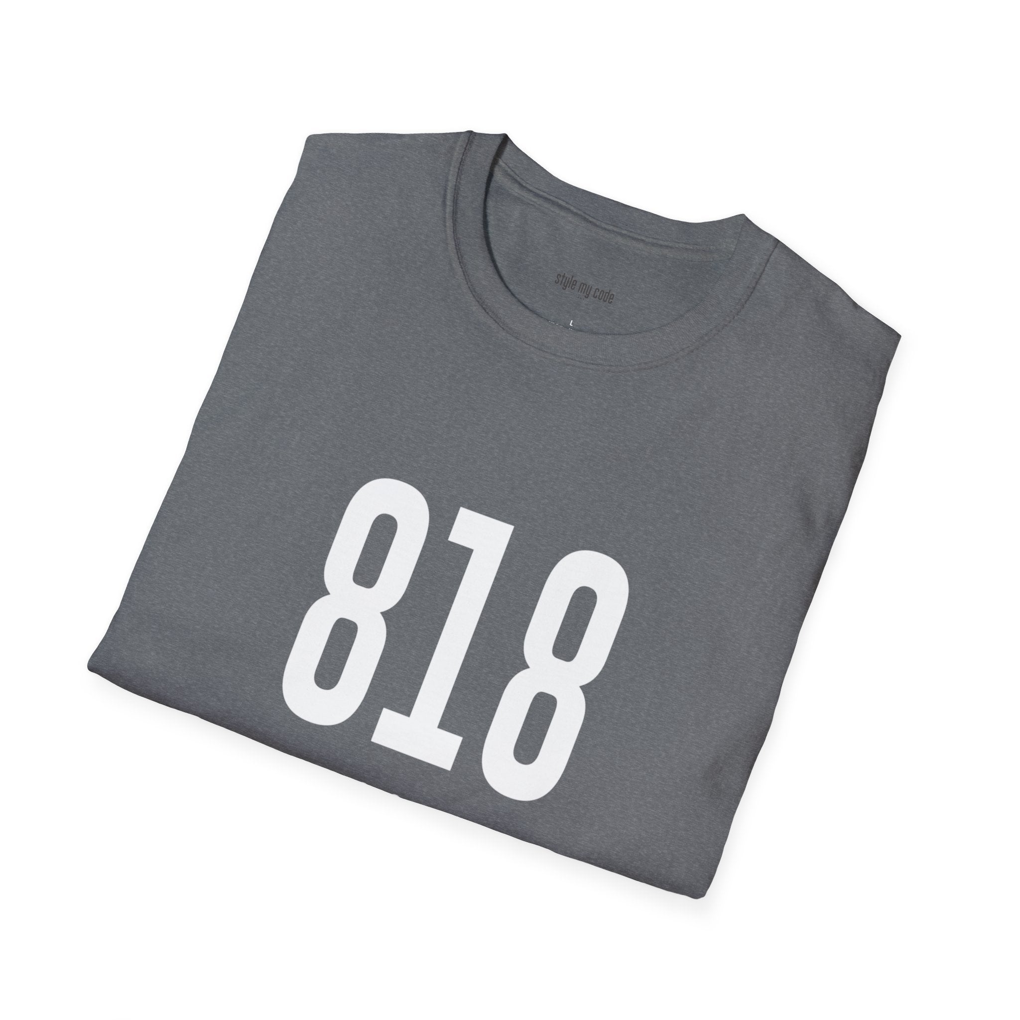 818 White Logo Front T-Shirt