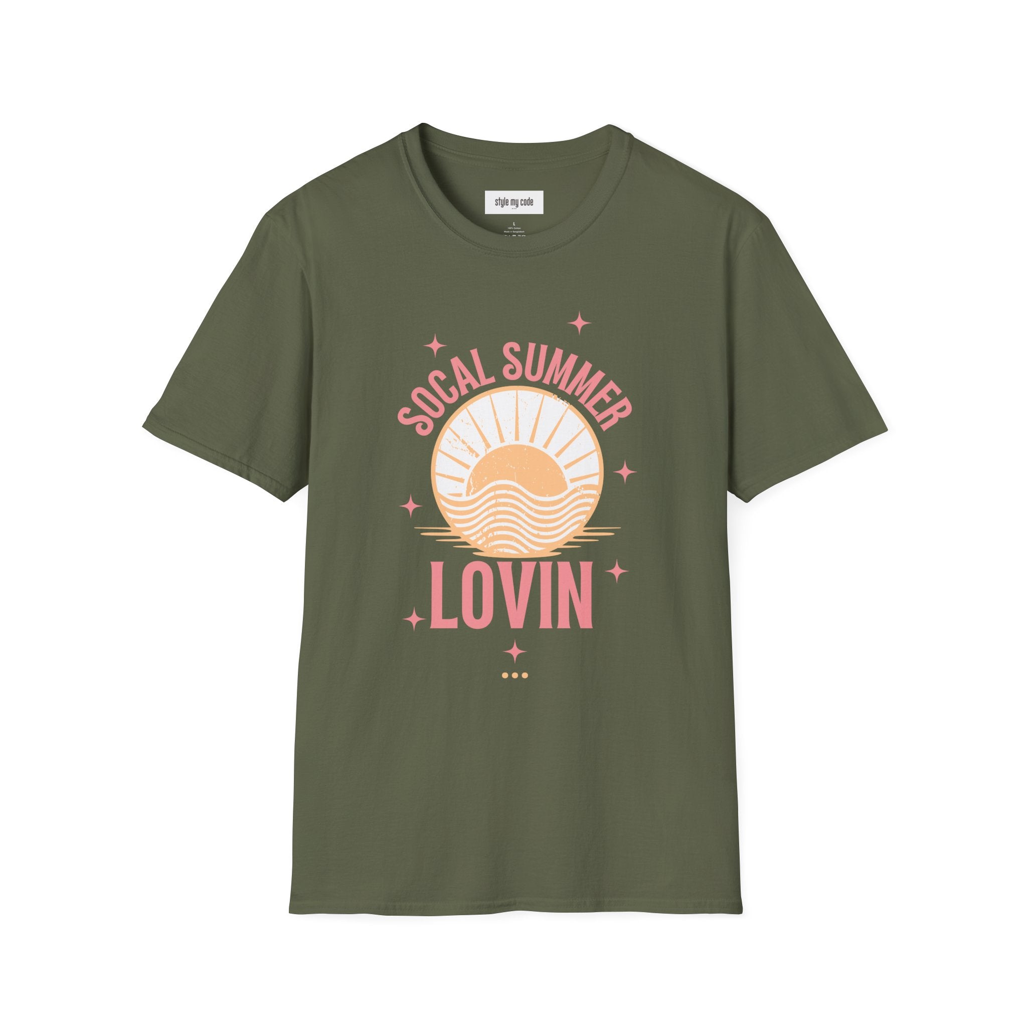 SoCal Summer Lovin' Unisex Softstyle T-Shirt | Perfect for Beach Days & Casual Outings