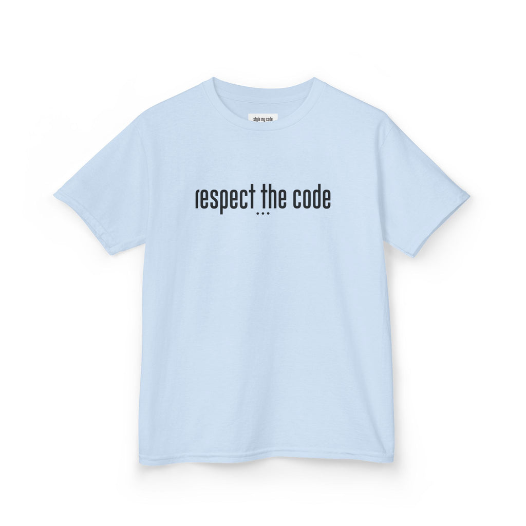 "Respect the Code" Black - Kid's Unisex Trendy Tee