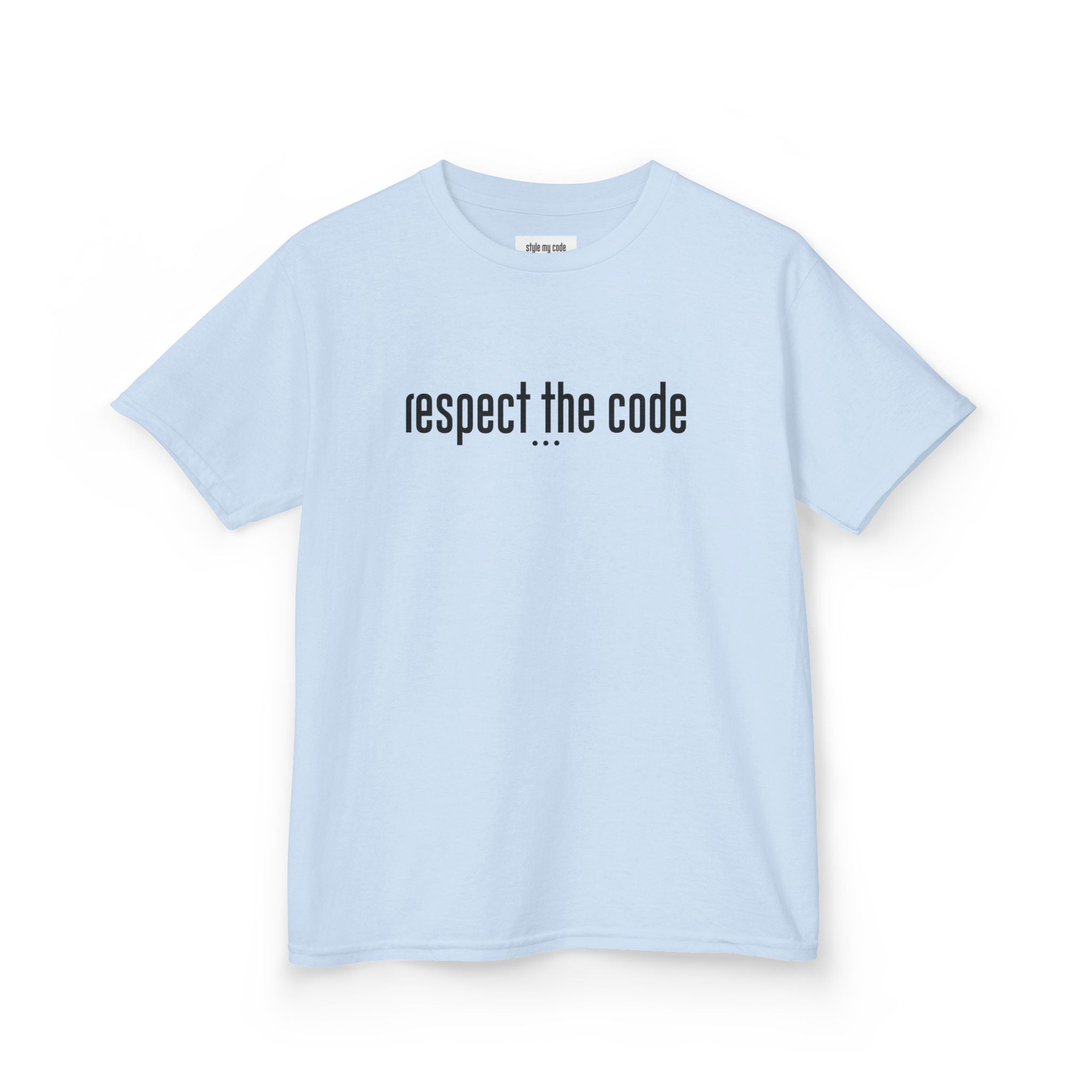 "Respect the Code" Black - Kid's Unisex Trendy Tee