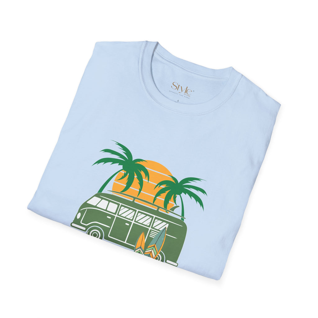 California Surf Vibes Unisex T-Shirt, Beachwear, Summer Casual Tee, Gift for Surfers, Vacation Apparel