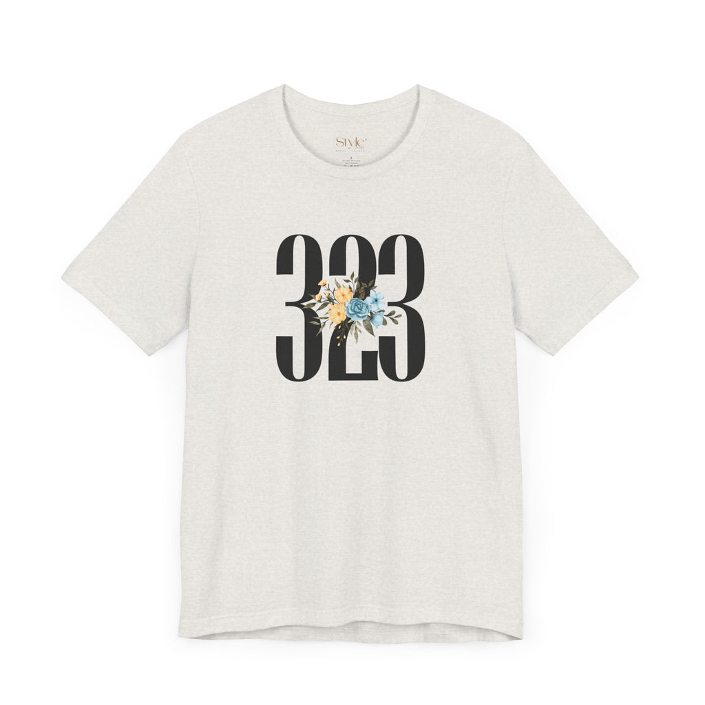 Floral 323 Unisex Tee - Casual, Gift, Birthday, Floral Design, Vintage Style