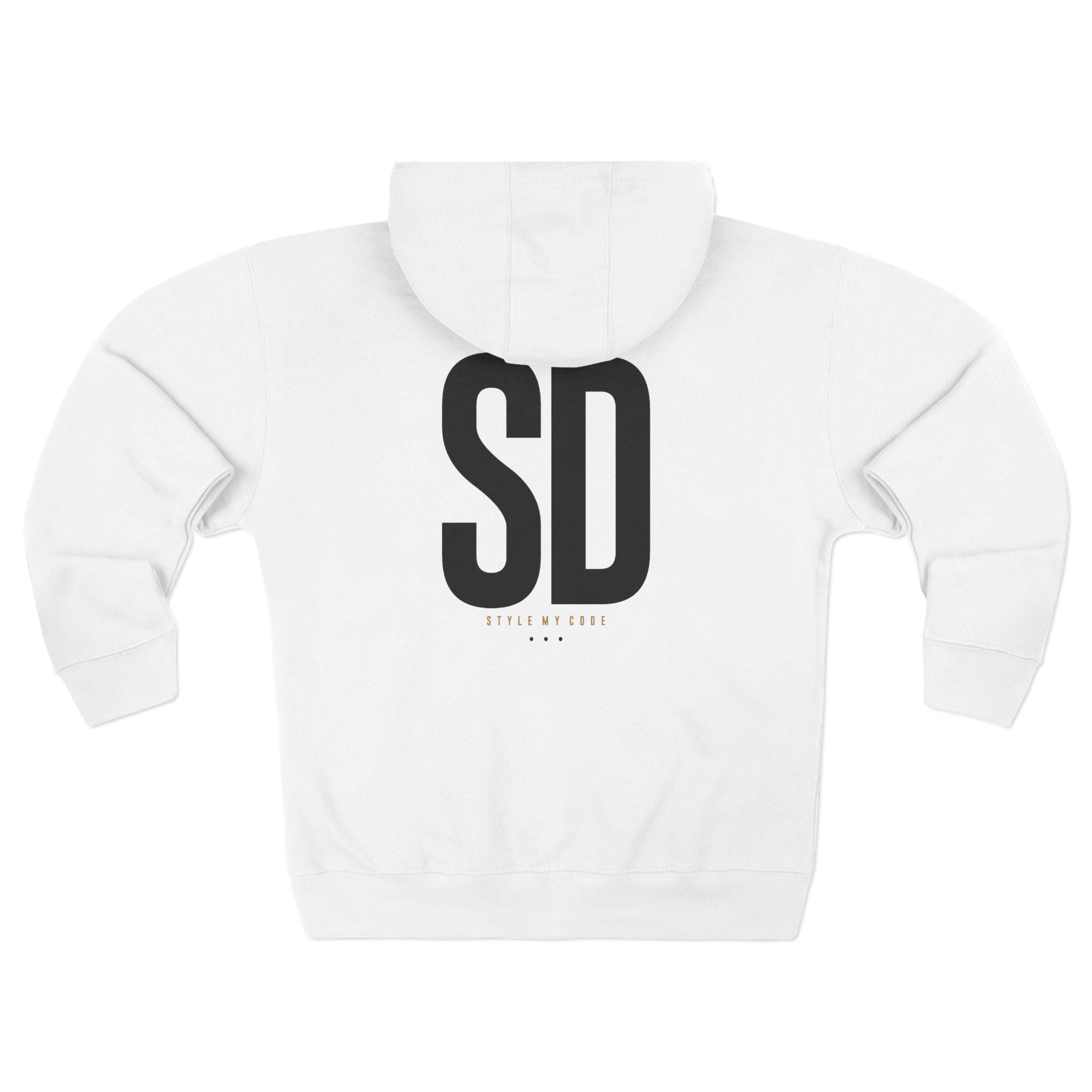 619 SD Street Style Unisex Zip Hoodie, Comfortable Layer, Great for Athleisure, Urban Fashion, Casual Wear