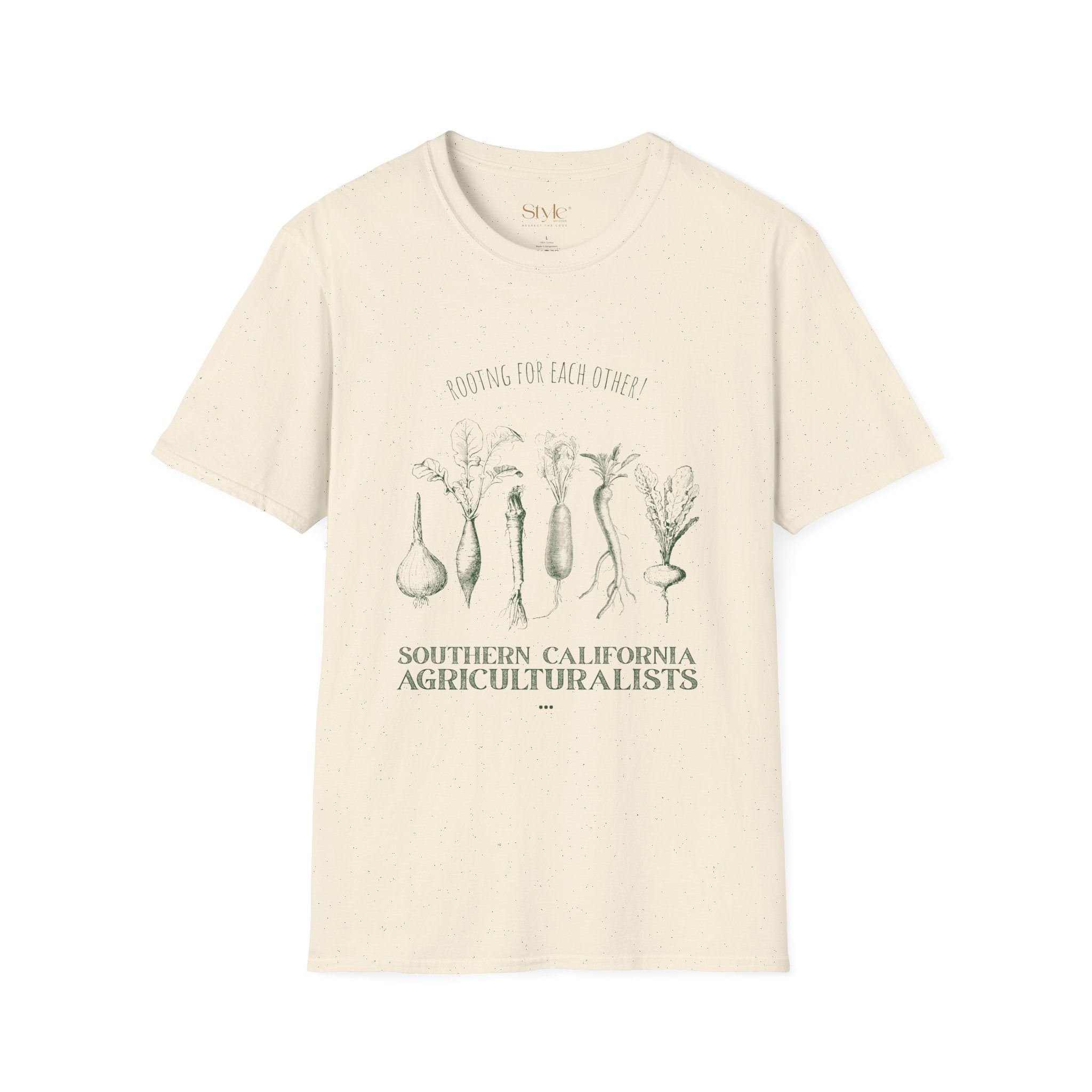 Southern California Agriculture Unisex Softstyle T-Shirt, Nature Lover Tee, Eco-Friendly Gift, Casual Wear, Gardening Shirt, Farmhouse Style