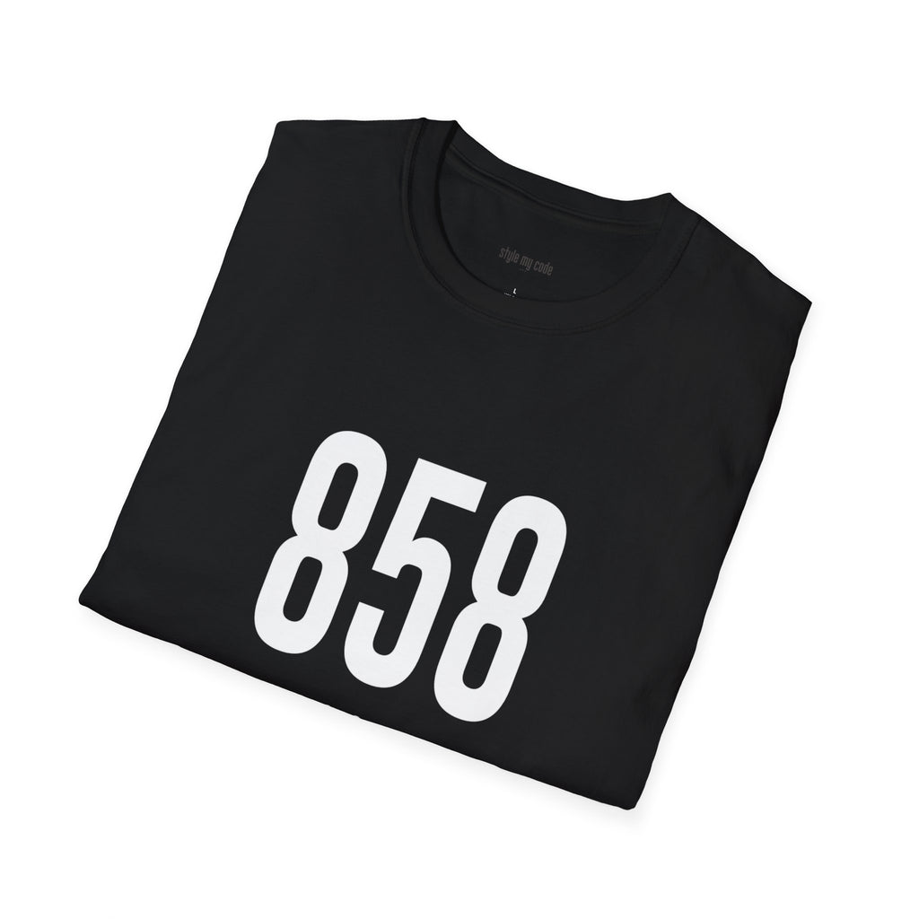 858 White Logo Front Soft-style T-Shirt