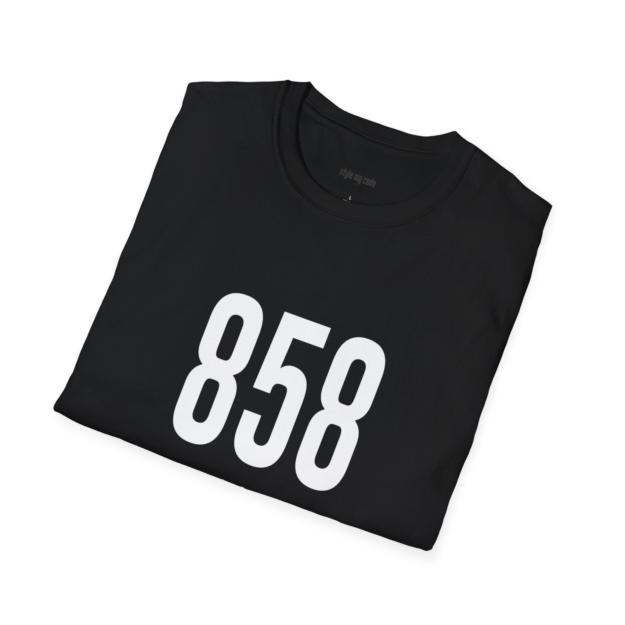 858 White Logo Front Soft-style T-Shirt