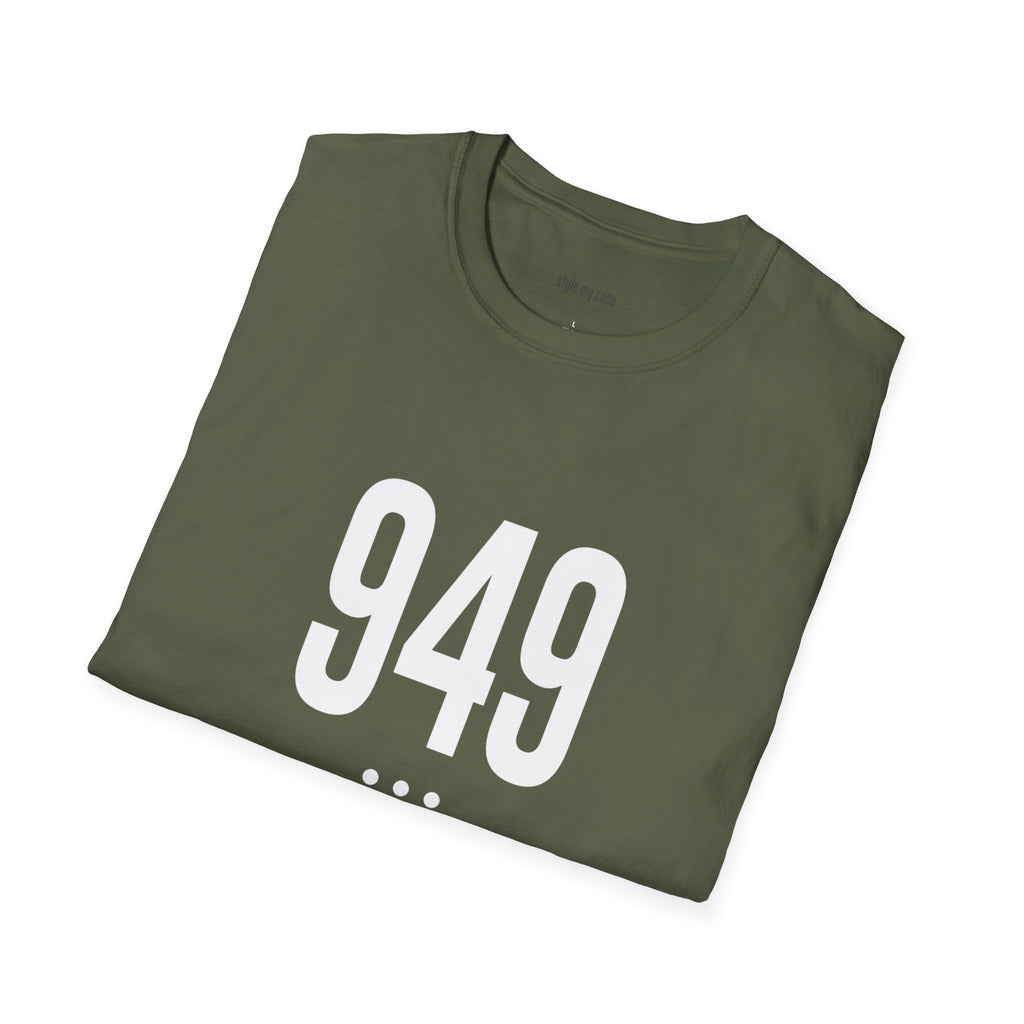 949 White Logo Front Unisex T-Shirt
