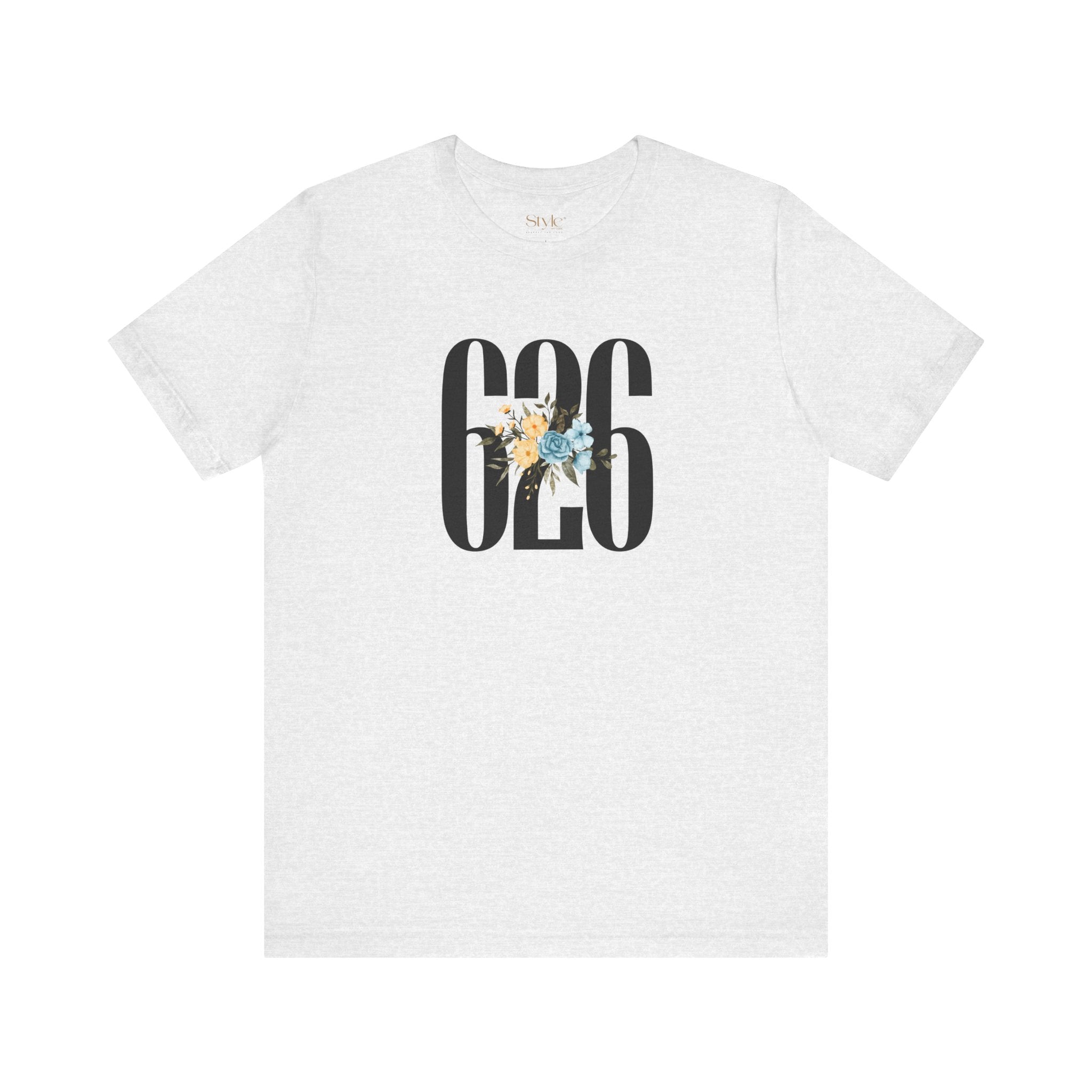 Floral 626 Unisex Tee - Casual, Gift, Birthday, Floral Design, Vintage Style