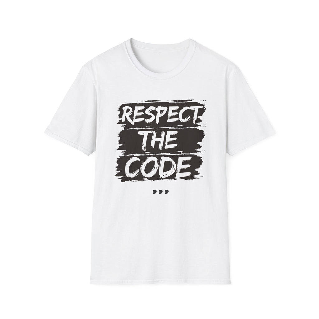 Respect the Code Unisex T-Shirt | Comfortable Graphic Tee for Everyday Wear | Perfect Gift for Artists, Creatives & Code Lovers