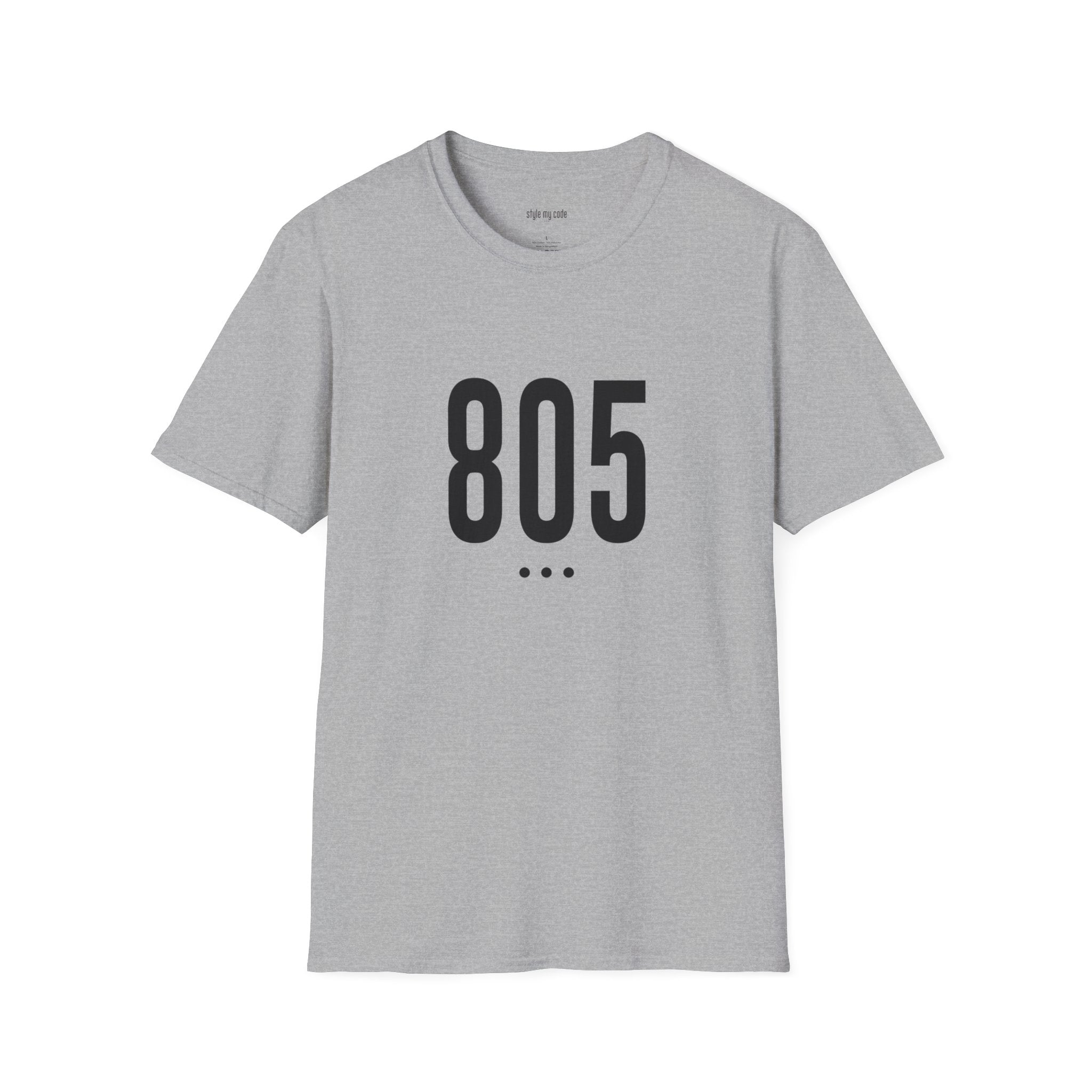 805 Black Logo Front Unisex Soft-style T-Shirt