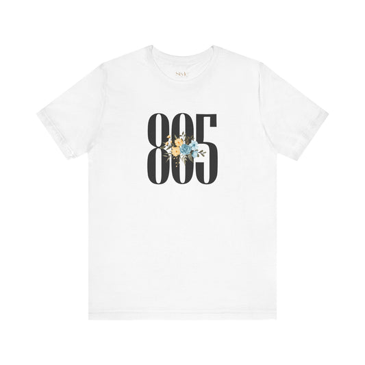 Floral 805 Unisex Tee - Casual, Gift, Birthday, Floral Design, Vintage Style