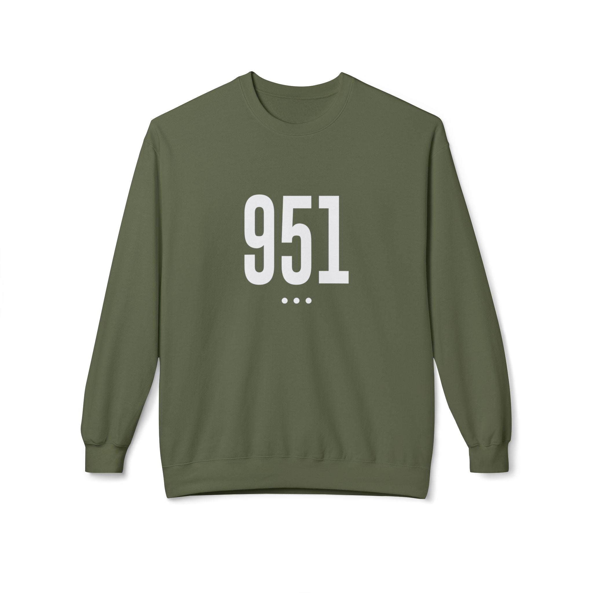 951 White Logo Front Sweatshirt