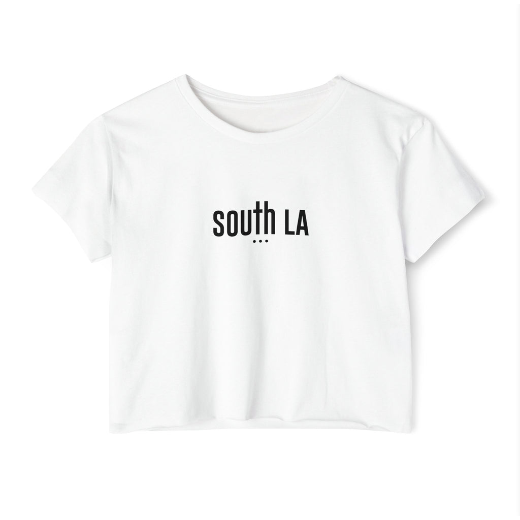 Trendy Women's Festival Crop Top - 'South LA' Graphic Tee for Summer Vibes
