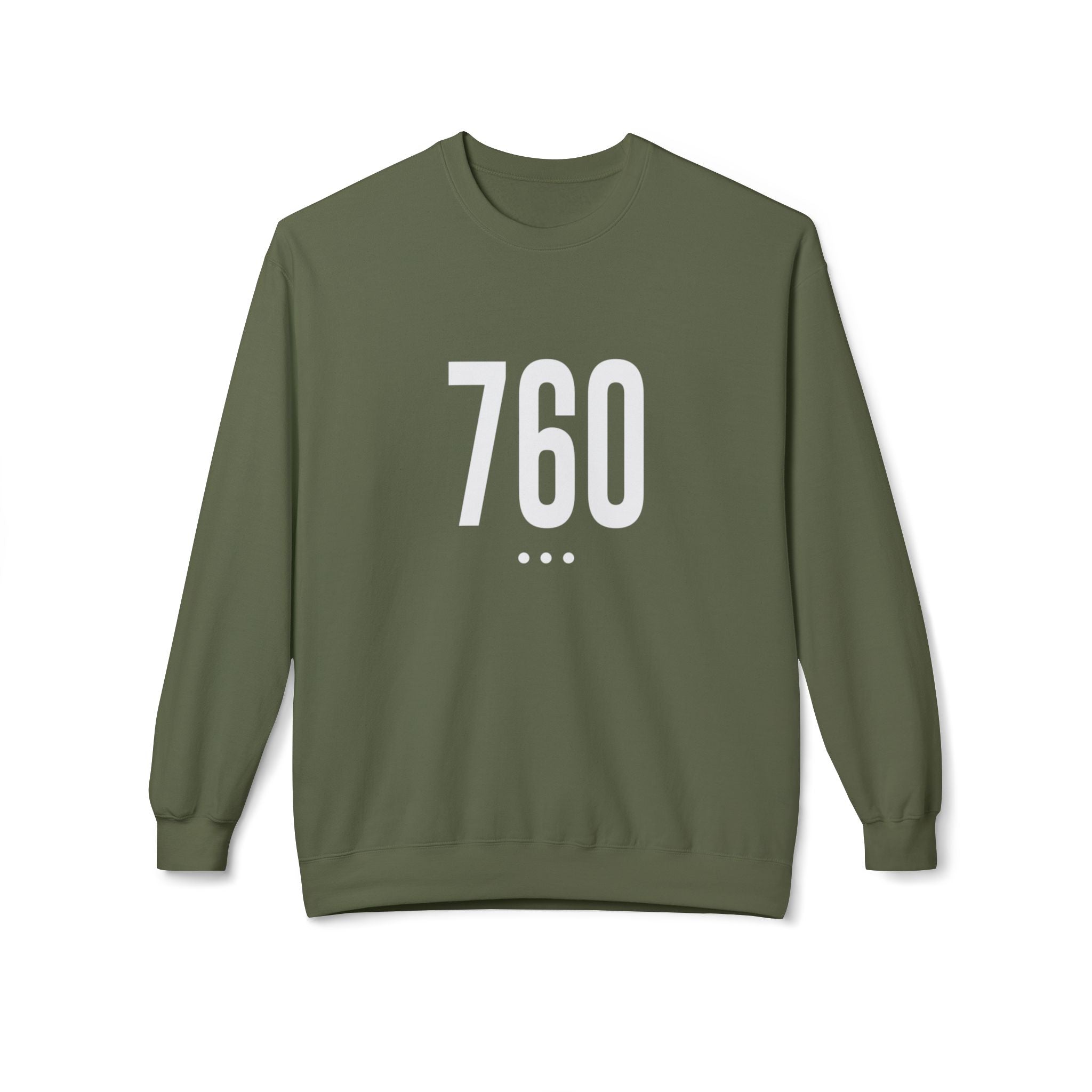 760 White Logo Front Unisex Crewneck Sweatshirt