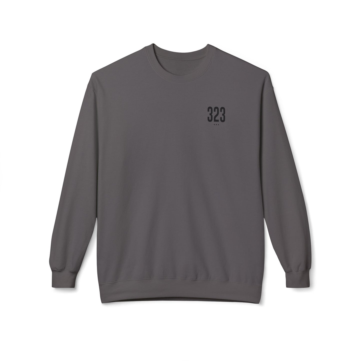 323 Black Logo Crewneck Sweatshirt