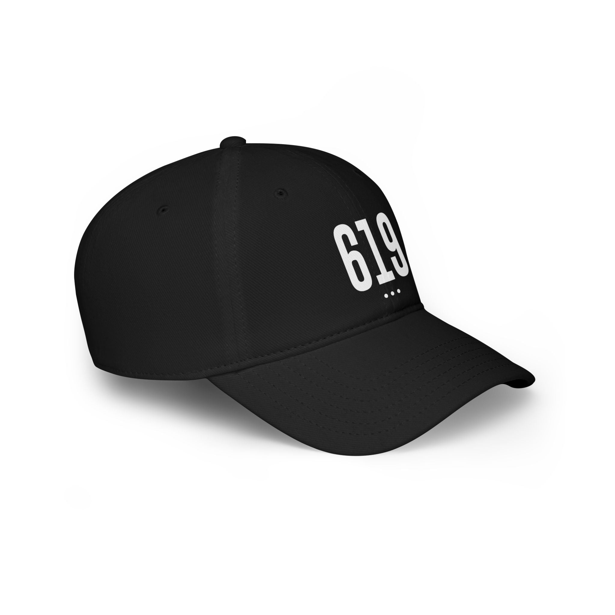 619  White Logo Low Profile Baseball Cap