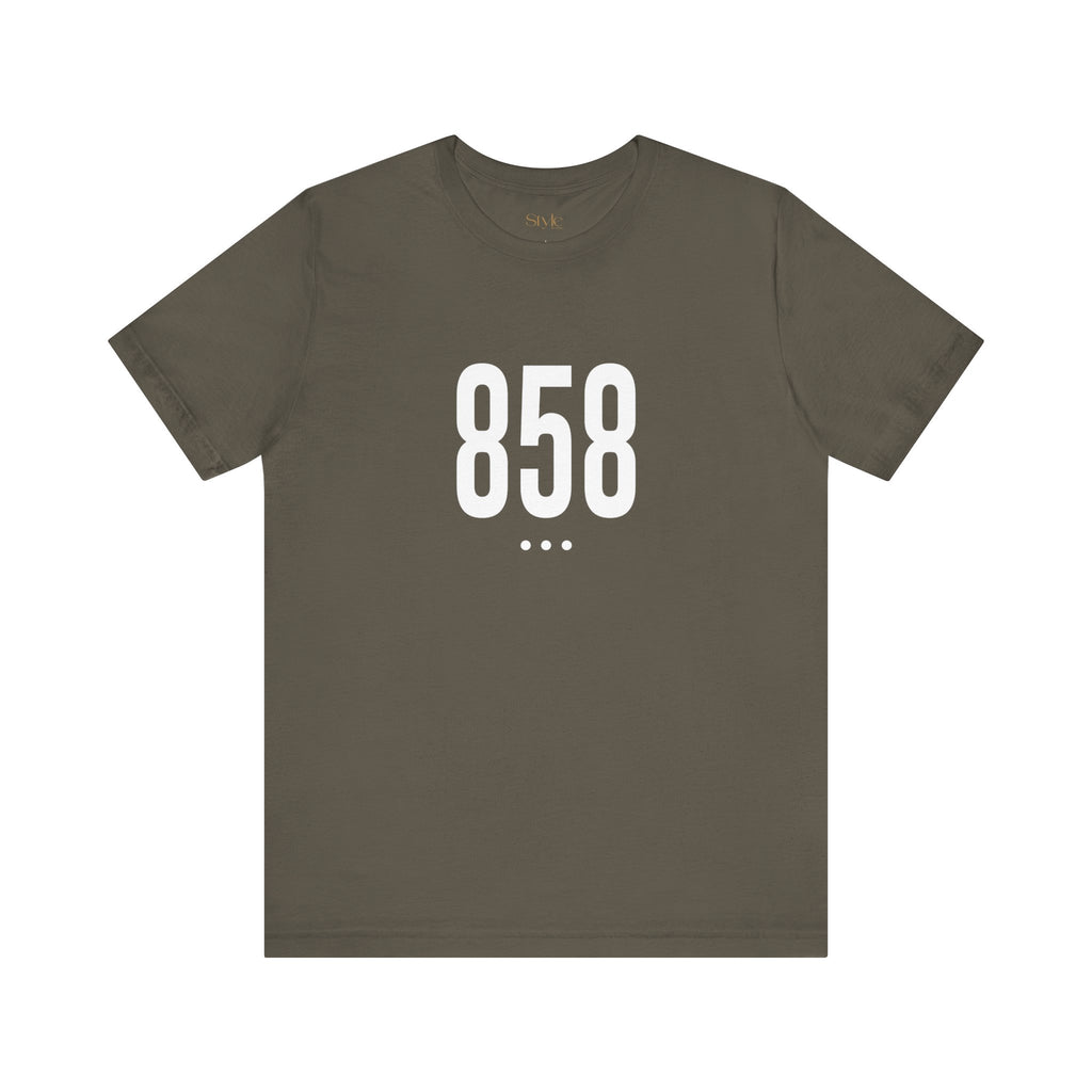 858 White Code Southern California Unisex Tee