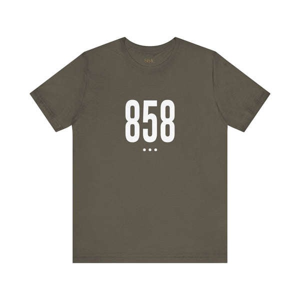 858 White Code Southern California Unisex Tee