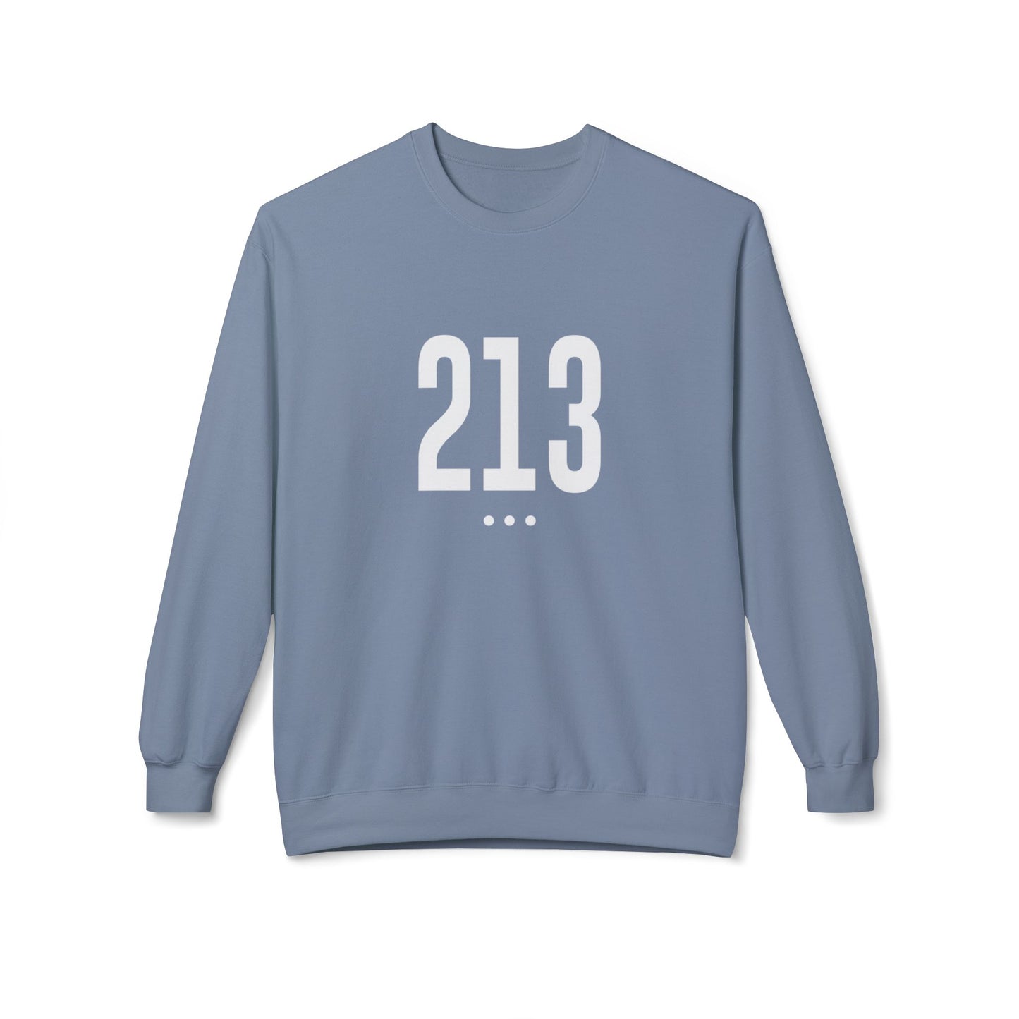213 White Logo Front Unisex Sweatshirt