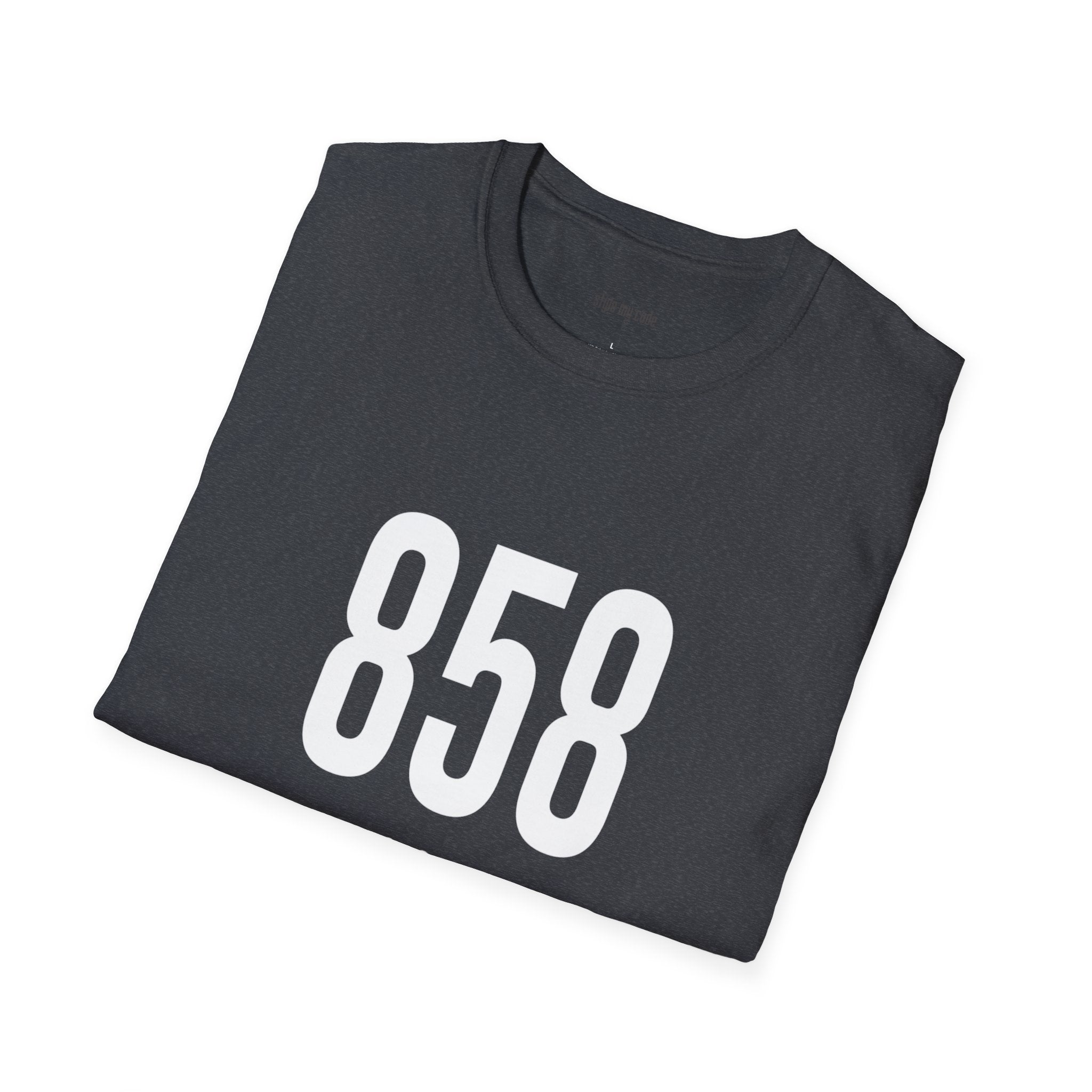 858 White Logo Front Soft-style T-Shirt