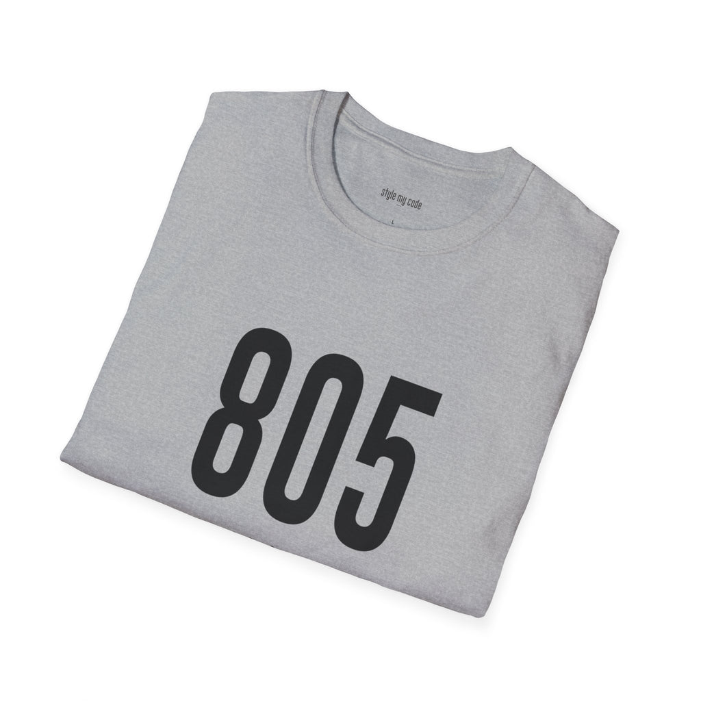 805 Black Logo Front Unisex Soft-style T-Shirt