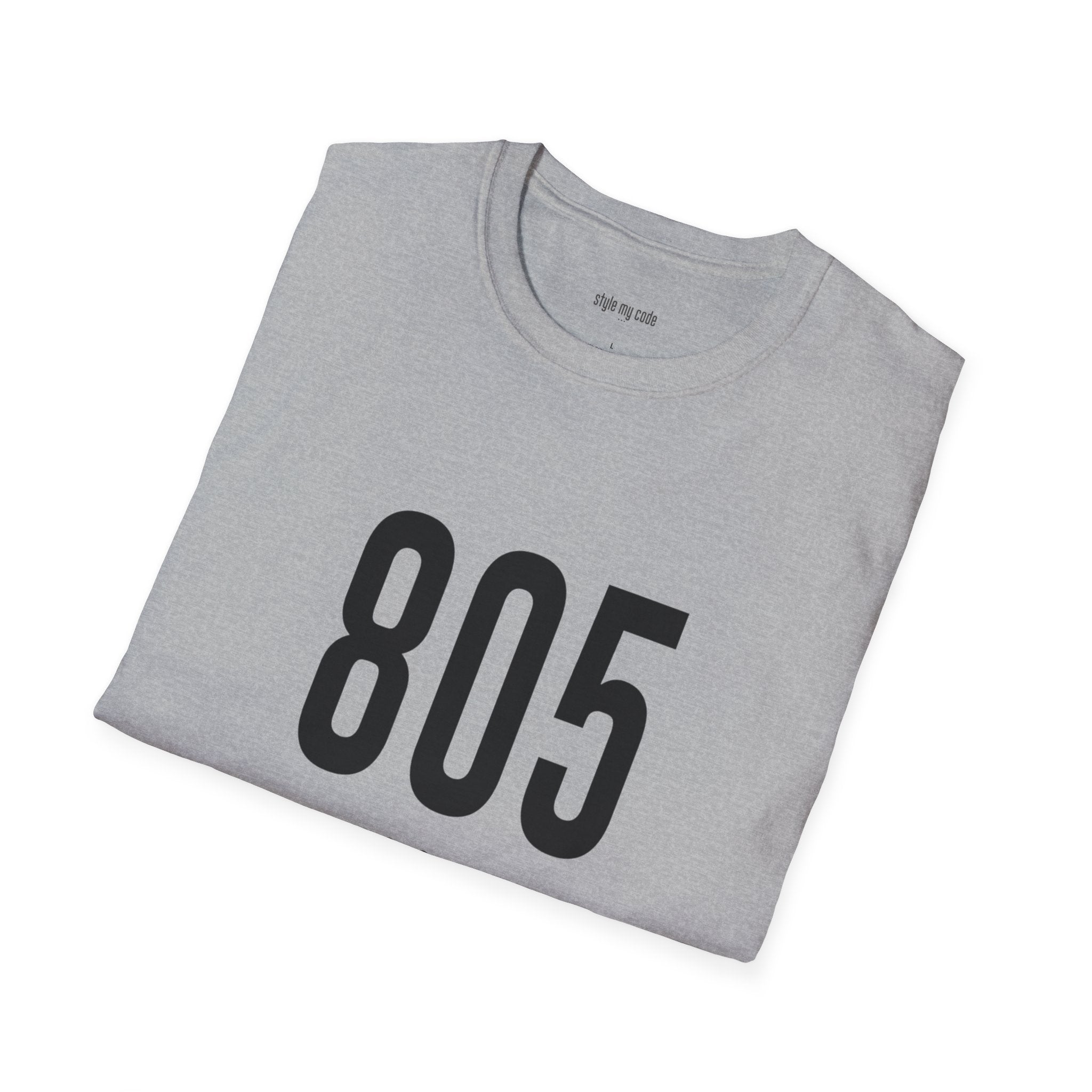 805 Black Logo Front Unisex Soft-style T-Shirt