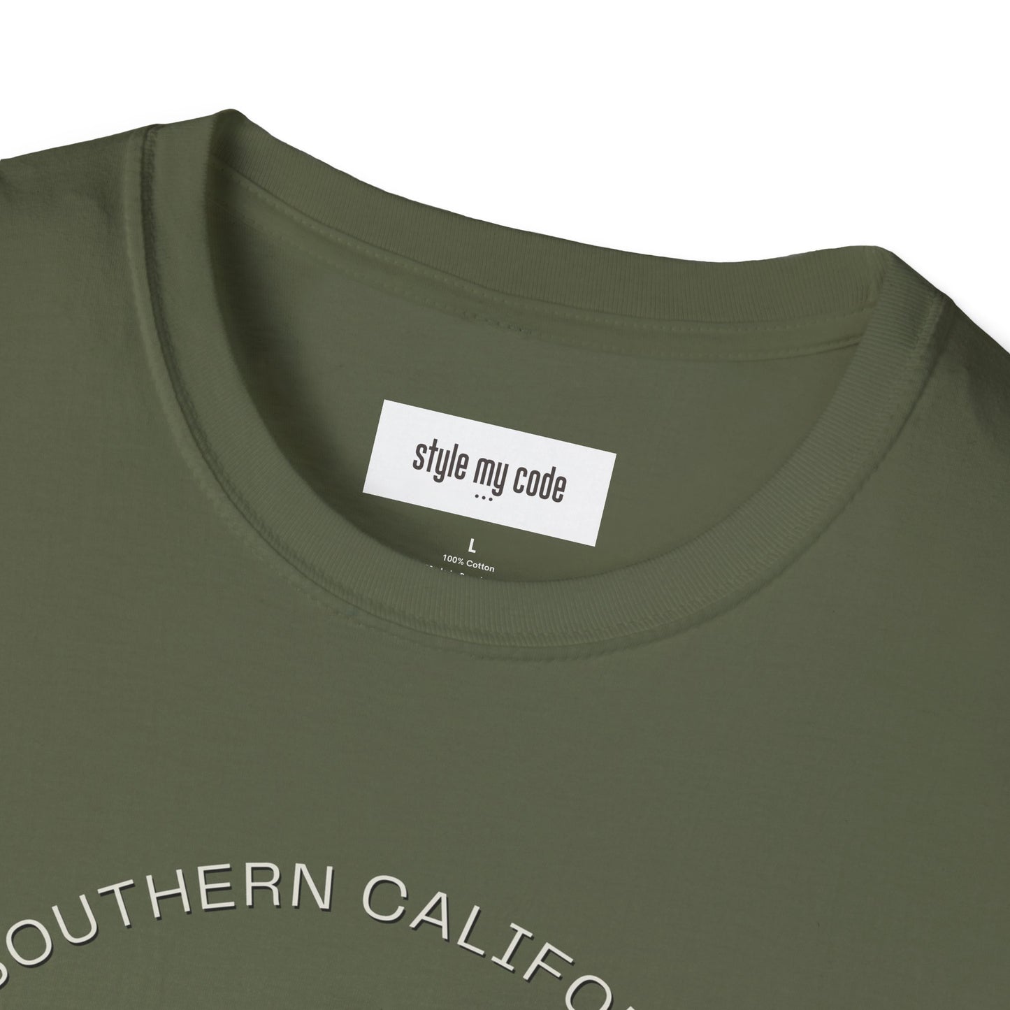 Unisex Softstyle T-Shirt - Ride the Tide, Respect the Code - Surfing Vibes & Southern California Style