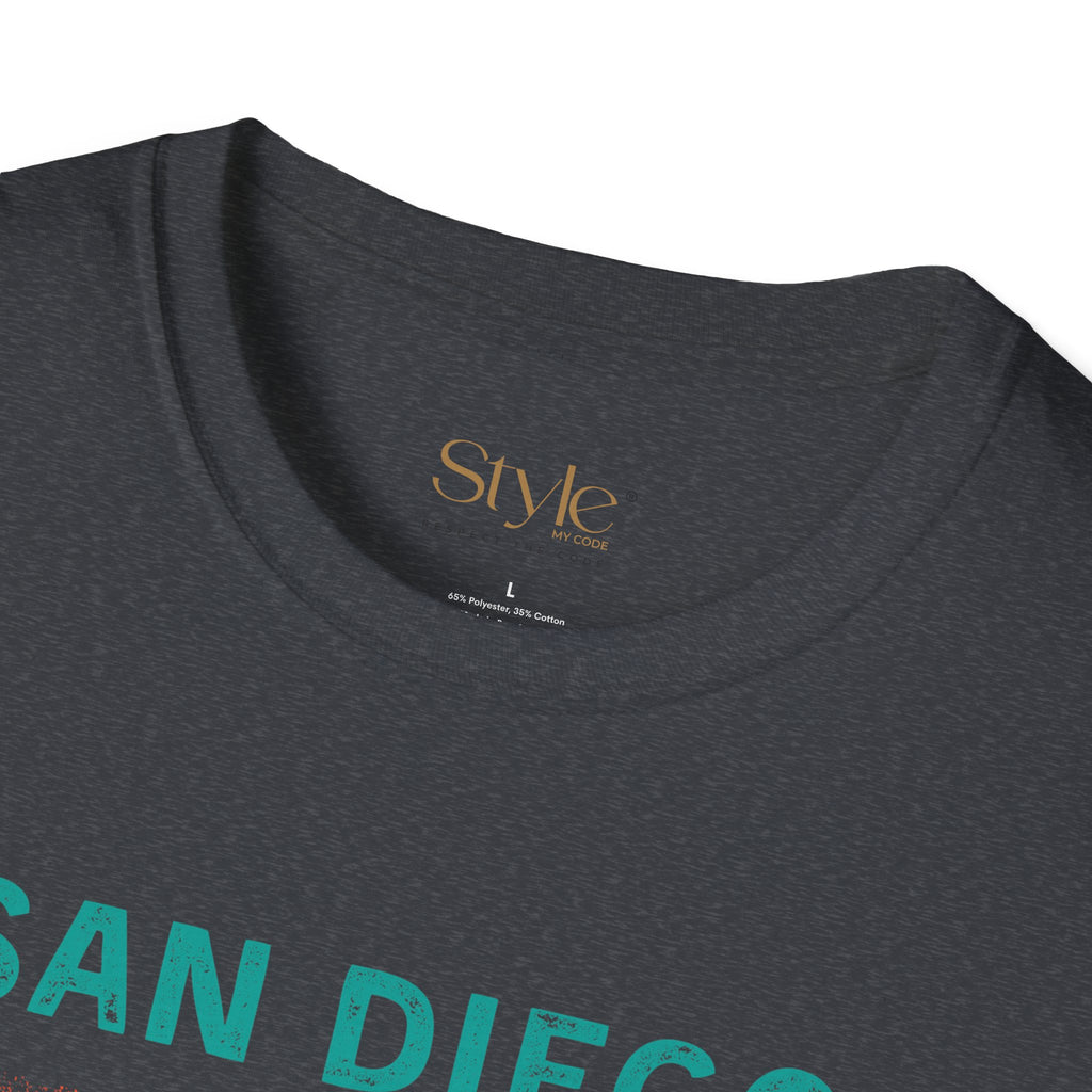 San Diego Paradise Unisex Softstyle T-Shirt, Summer Vibe Tee, Beach Lover Gift, Vacation Apparel, Casual Wear, Travel T-Shirt