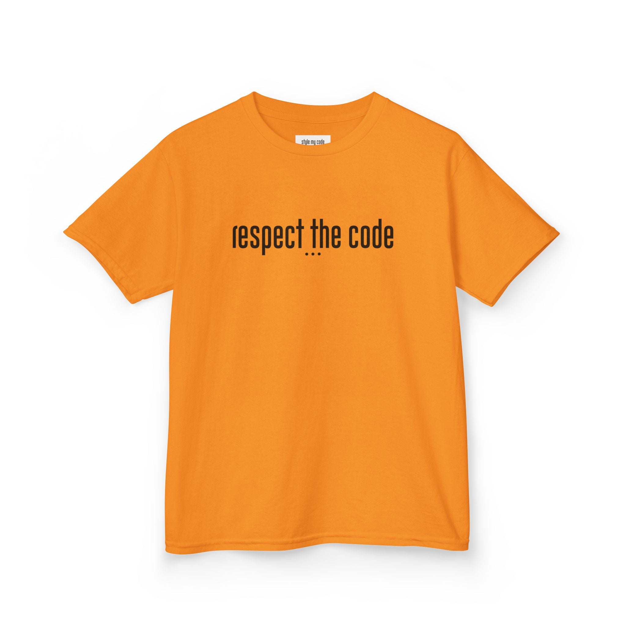 "Respect the Code" Black - Kid's Unisex Trendy Tee