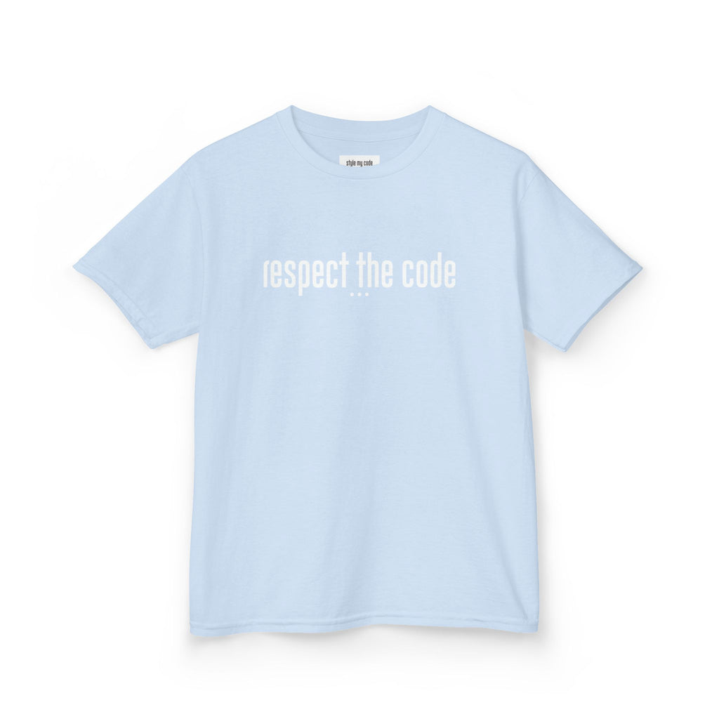 "Respect the Code" white - Kid's Unisex Trendy Tee