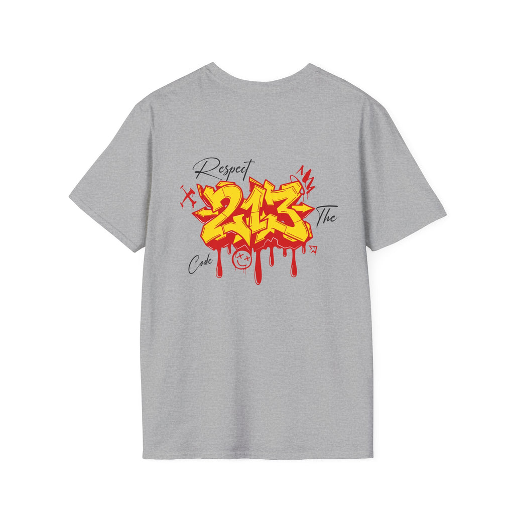 Graffiti 213 Red Respect The Code T-Shirt