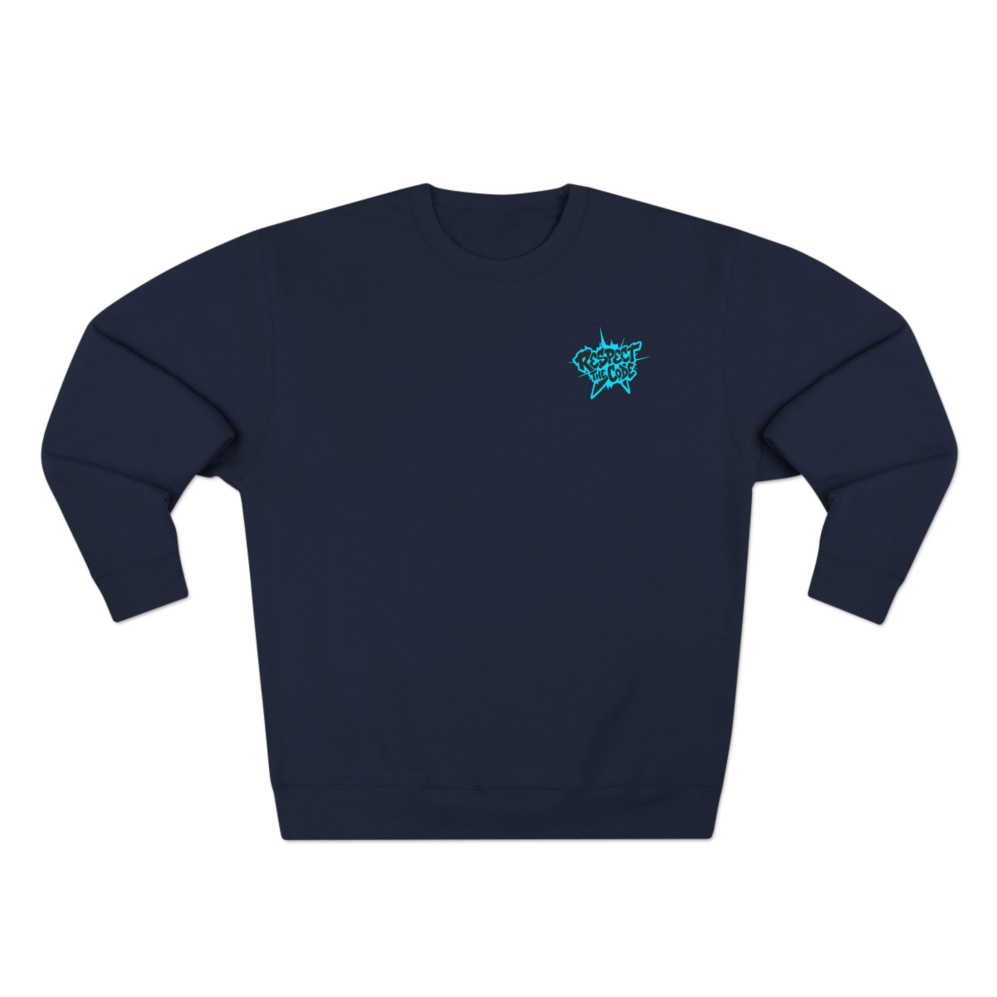 "Respect the Code" Crewneck Sweatshirt — Streetwear Graphic Pullover