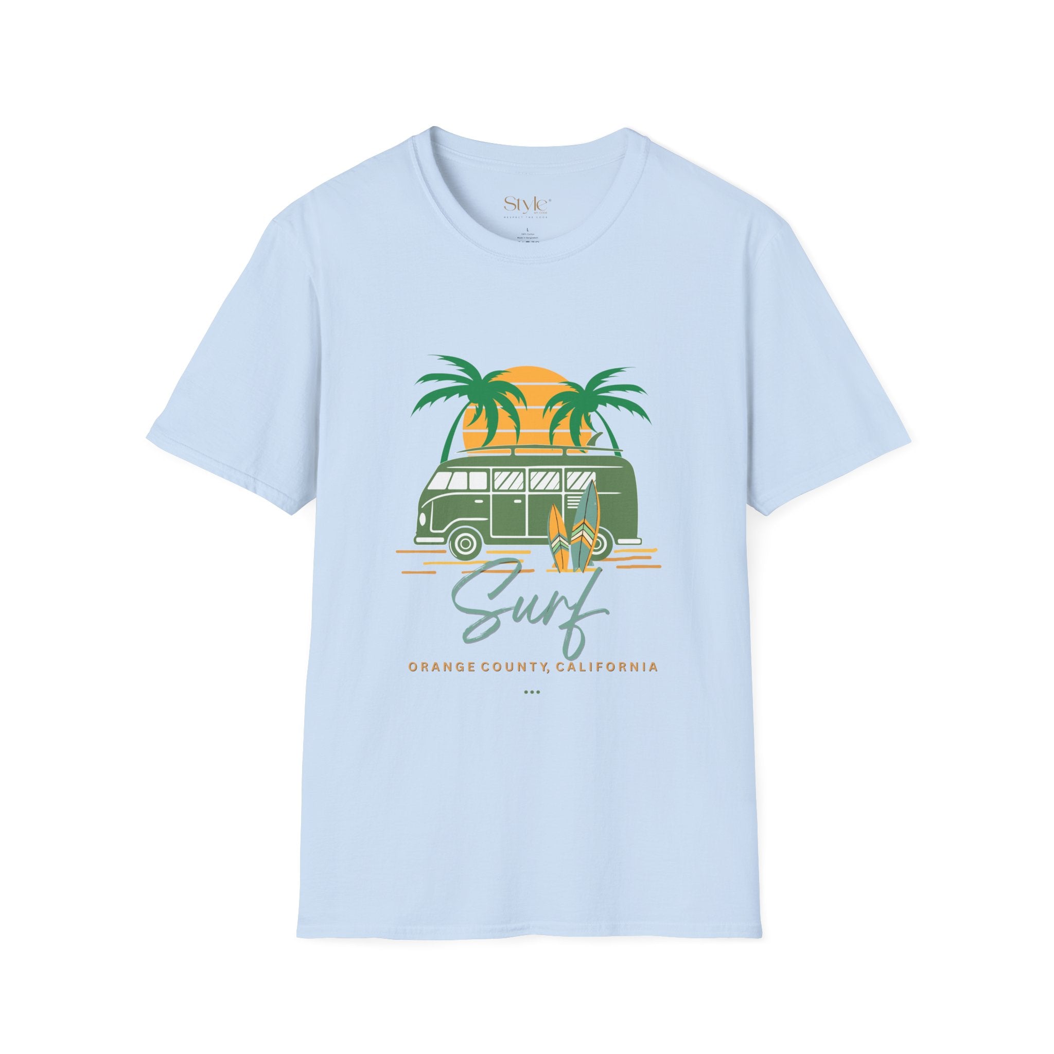 California Surf Vibes Unisex T-Shirt, Beachwear, Summer Casual Tee, Gift for Surfers, Vacation Apparel