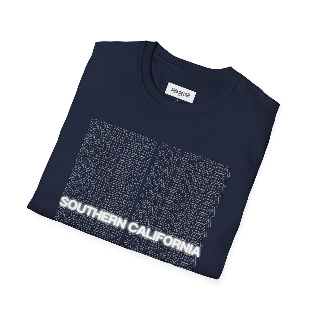 Southern California Unisex Softstyle T-Shirt - Casual Graphic Tee for Everyday Wear