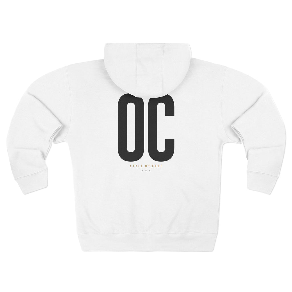 949 OC Street Style Unisex Zip Hoodie, Comfortable Layer, Great for Athleisure, Urban Fashion