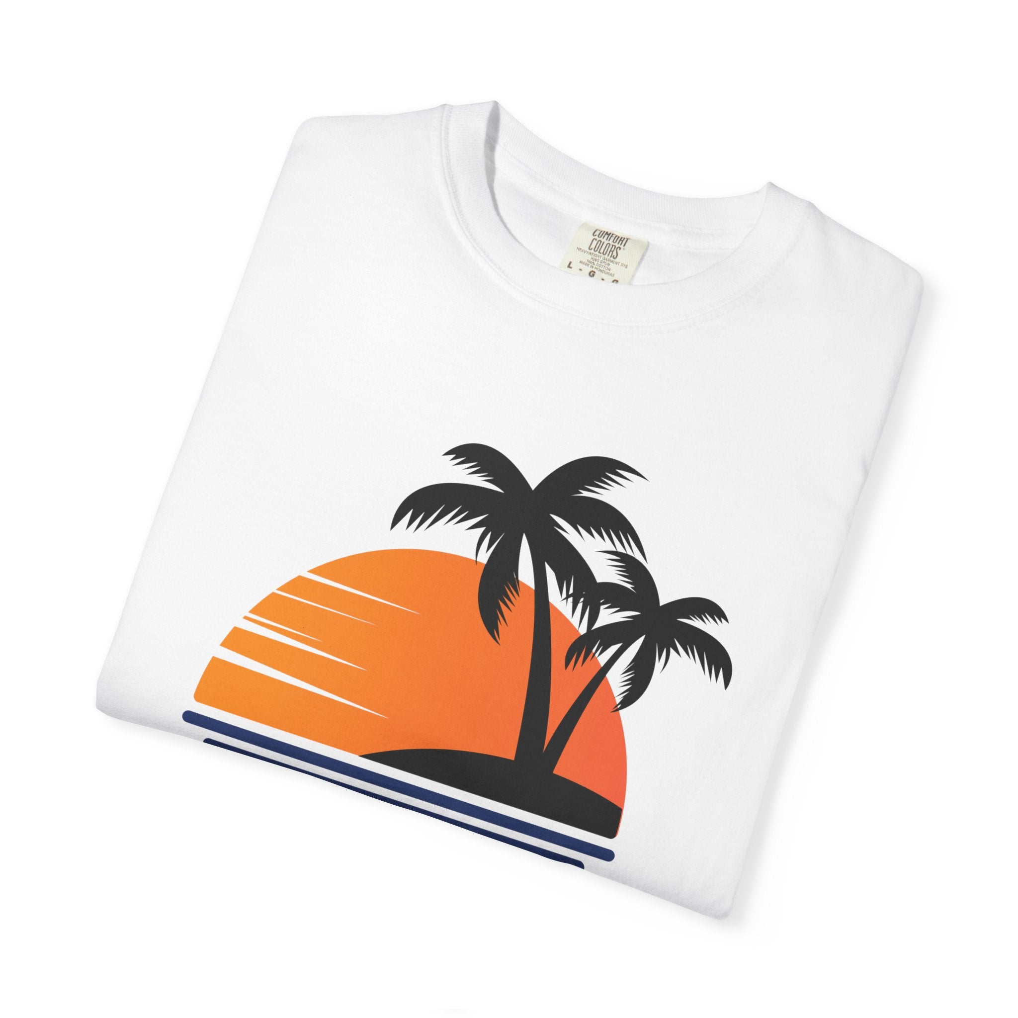 Hello Beaches Unisex Garment-Dyed T-Shirt - Summer Vibe Casual Tee