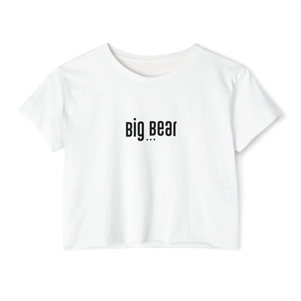 Women's Festival Crop Top - "Big Bear" Graphic Tee