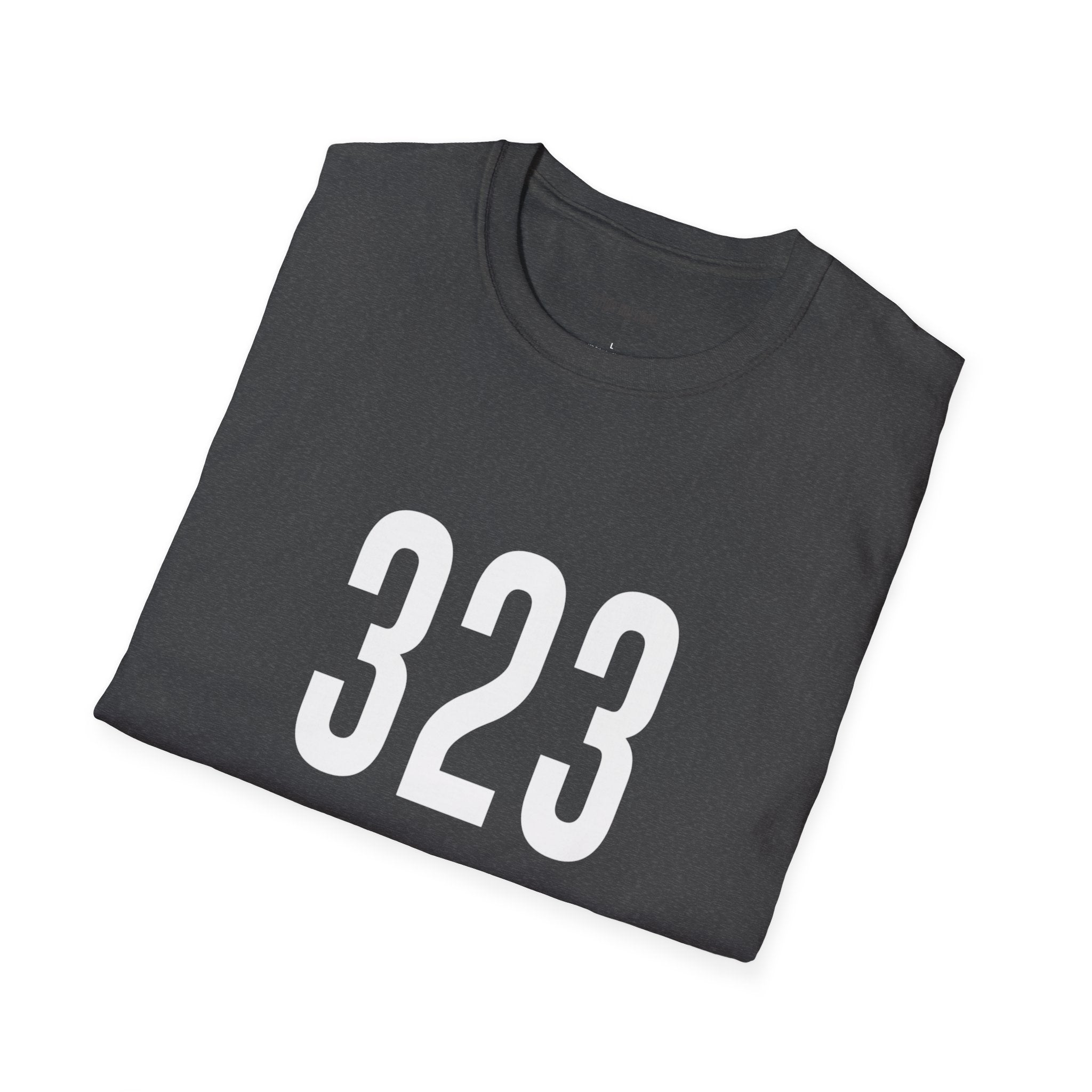 323 White Logo Front T-Shirt
