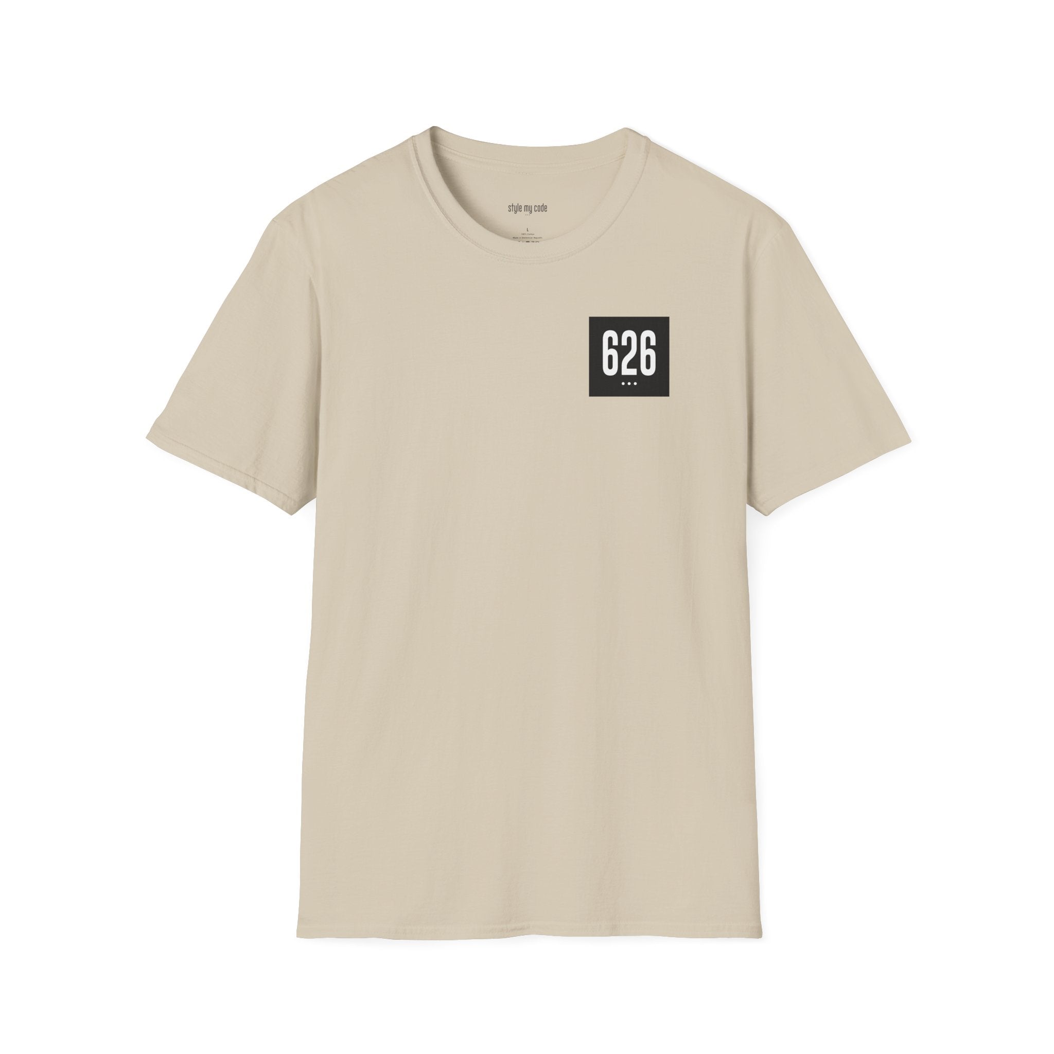 626 White Logo Unisex Softstyle T-Shirt